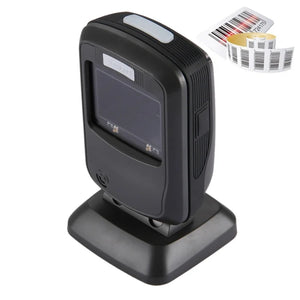 USB Fixed Mount Barcode Scanner | Hands-Free Countertop & POS Scanner with Screen Scan Mode