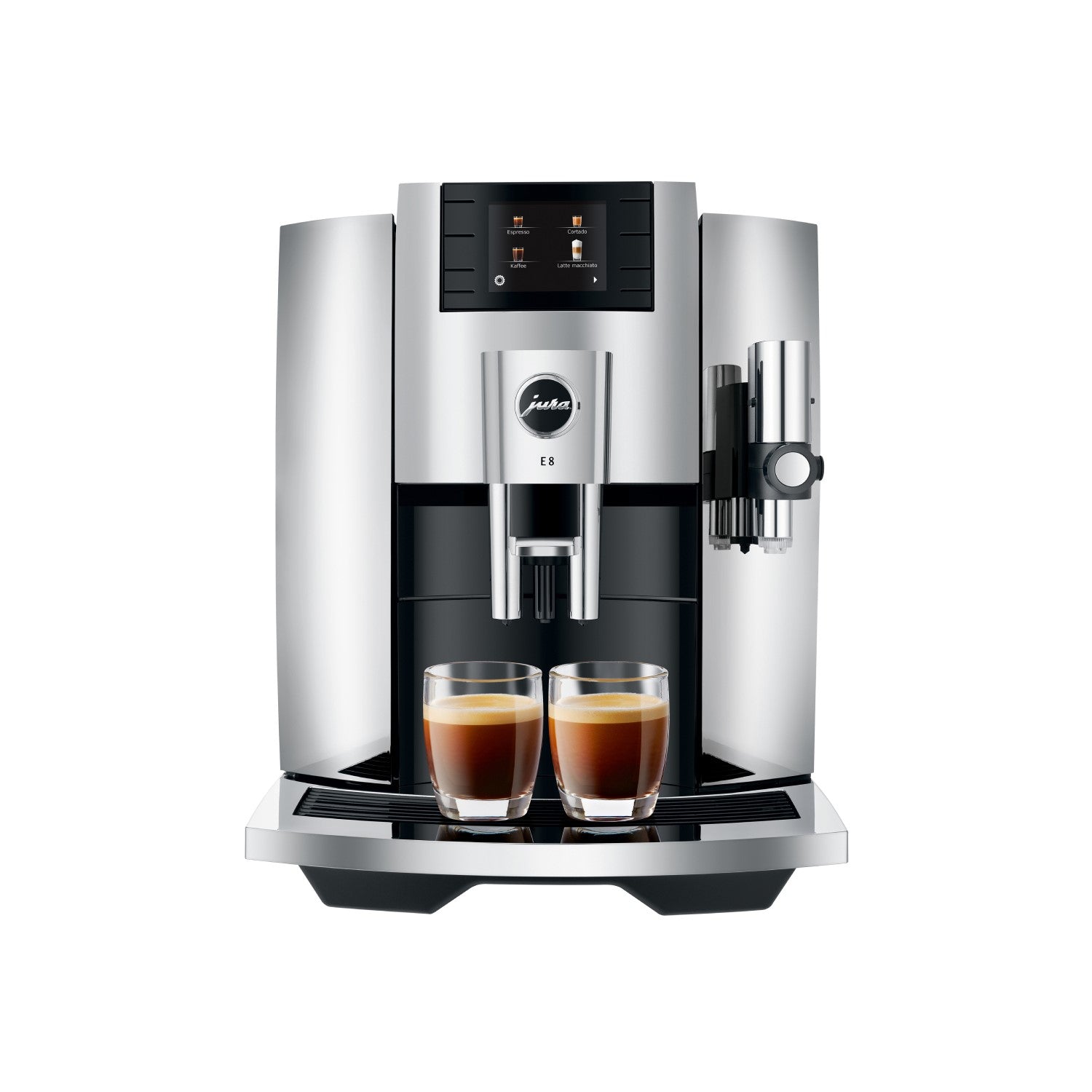 Jura 15363 E8 Automatic Bean to Cup Coffee Machine - Chrome