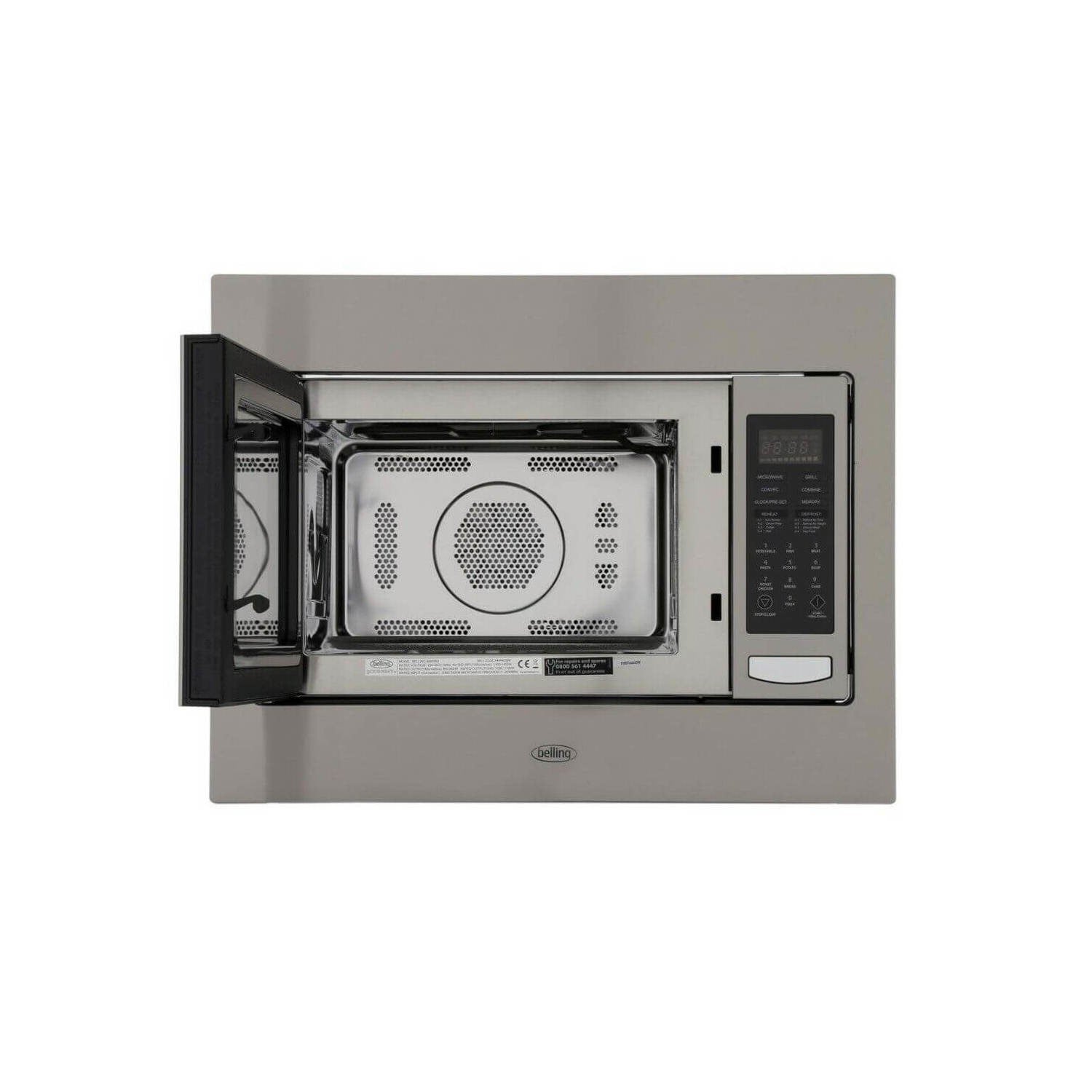 Belling 444442598 BIMW60 Built-In Combination Microwave Oven - Stainless Steel