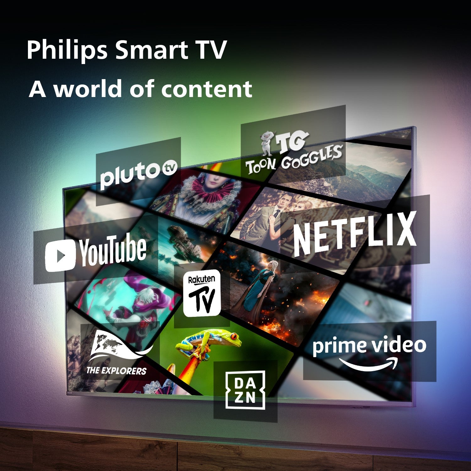 Philips Ambilight PUS8108 50 inch LED 4K HDR Smart TV with Dolby Atmos