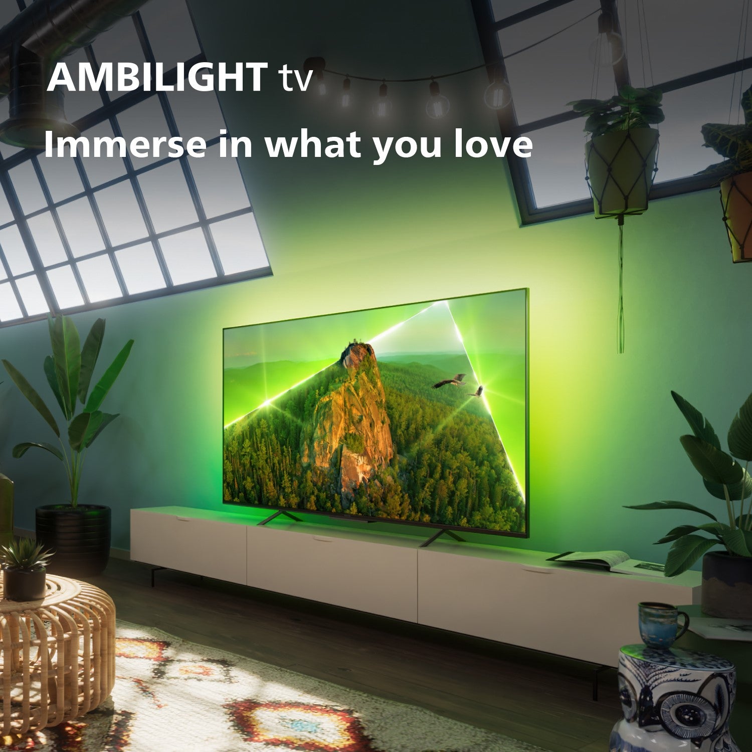 Philips Ambilight PUS8108 50 inch LED 4K HDR Smart TV with Dolby Atmos