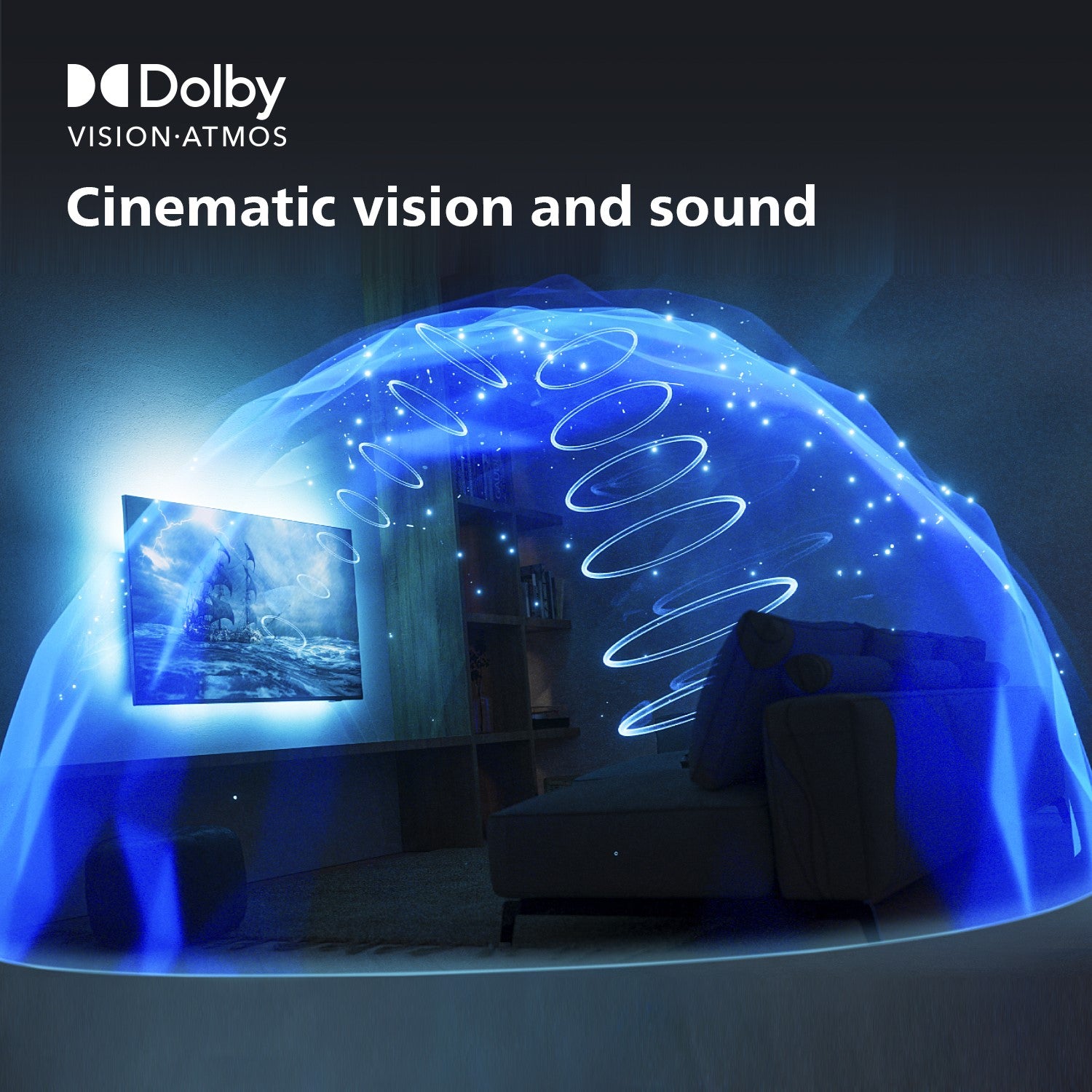 Philips Ambilight PUS8108 50 inch LED 4K HDR Smart TV with Dolby Atmos