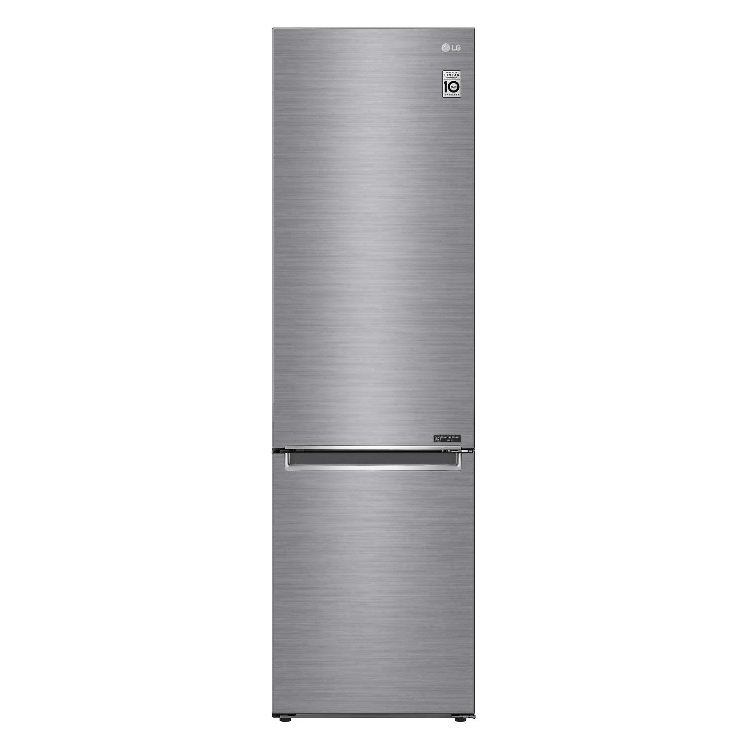 Refurbished LG GBB62PZGFN Freestanding 296 Litre 70/30 Fridge Freezer Stainless Steel