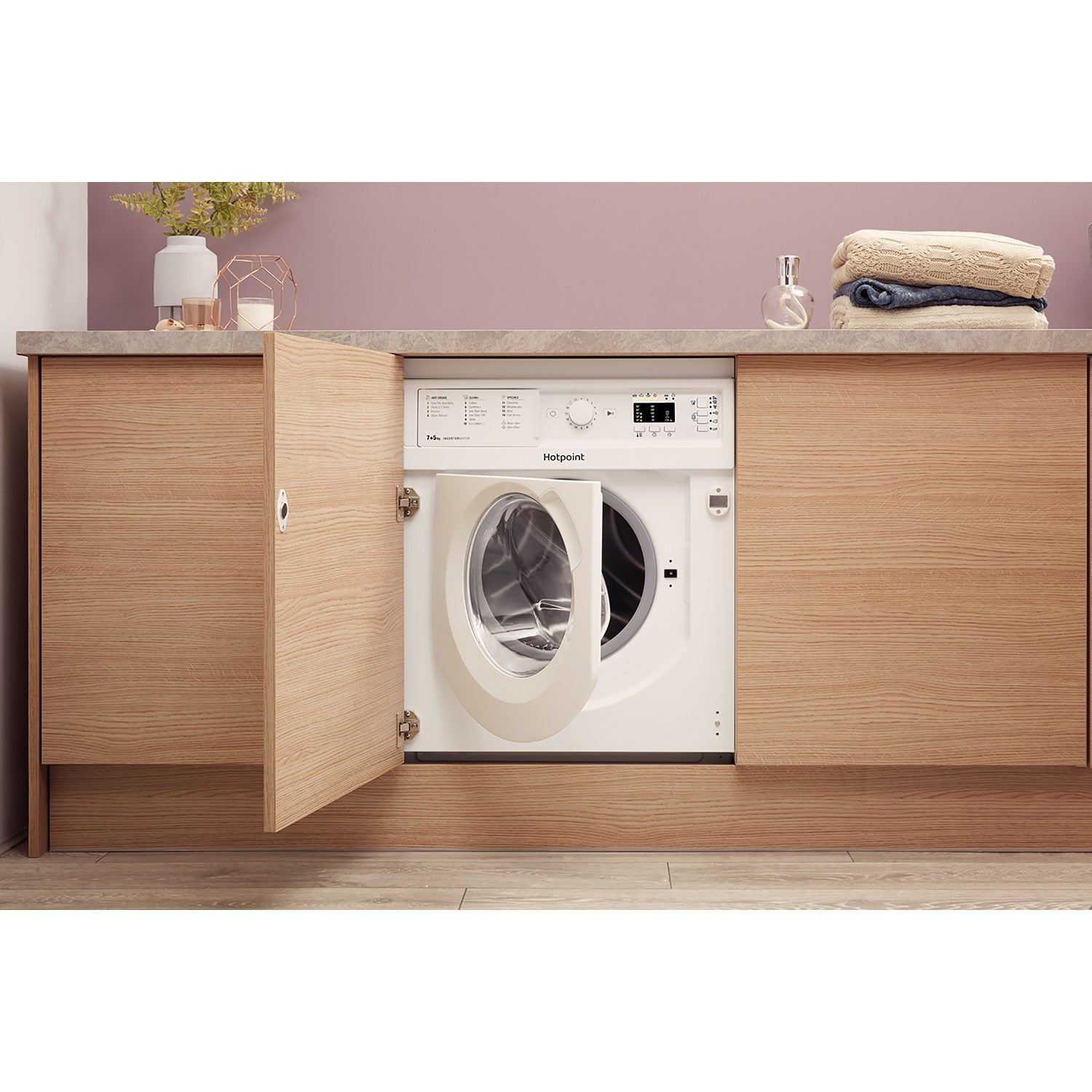 Hotpoint 7kg Wash 5kg Dry 1400rpm Integrated Washer Dryer