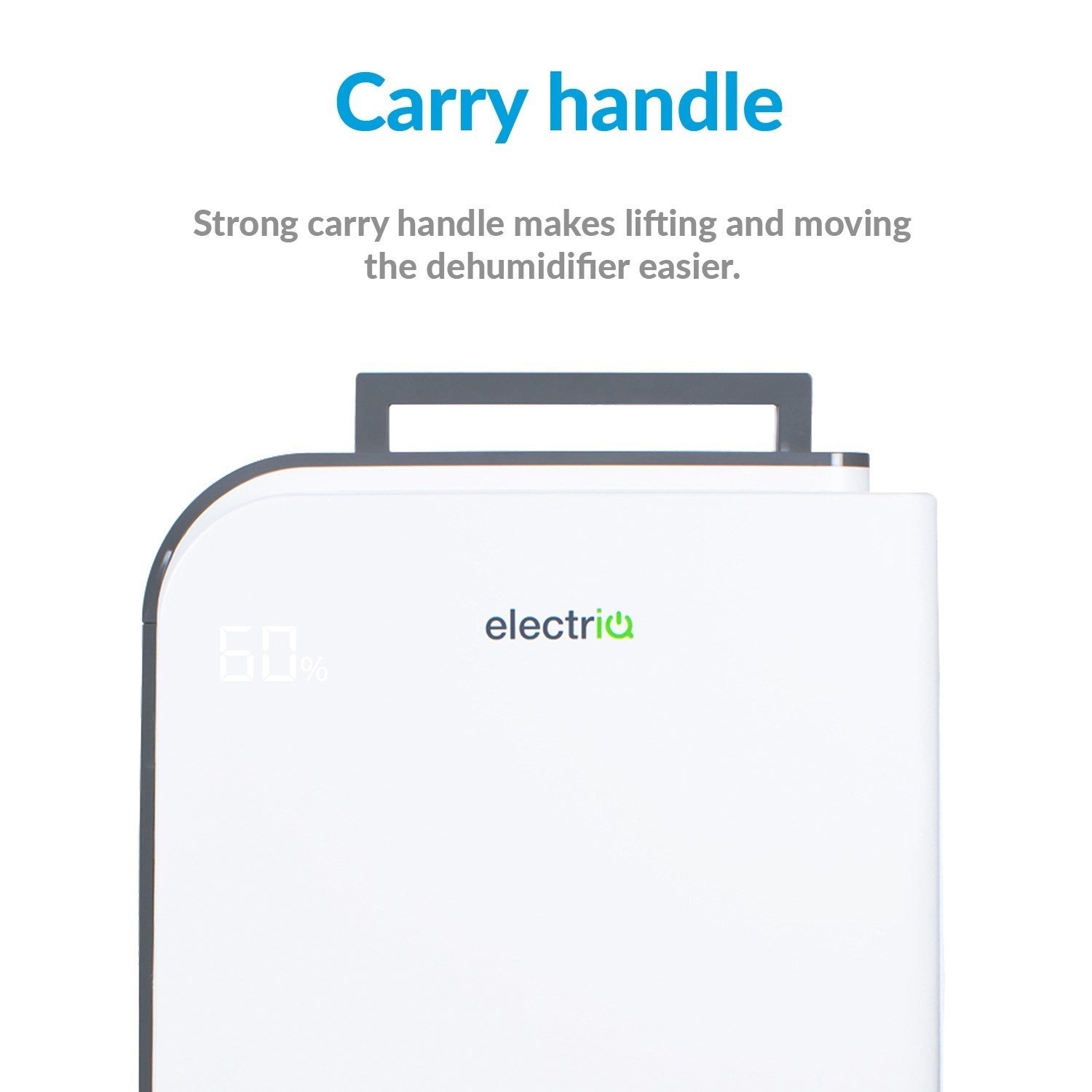 electriQ 10 Litre Smart Desiccant Dehumidifier with Heater and HEPA Air Purifier