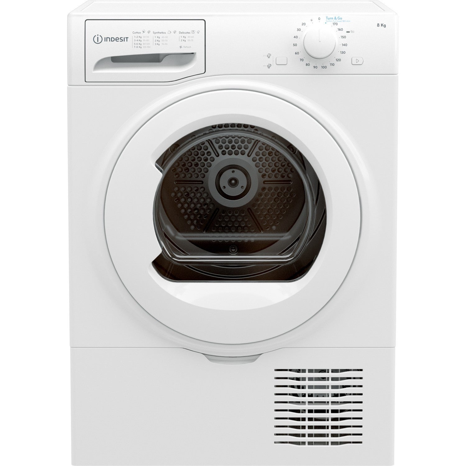 Indesit 8kg Freestanding Condenser Tumble Dryer - White