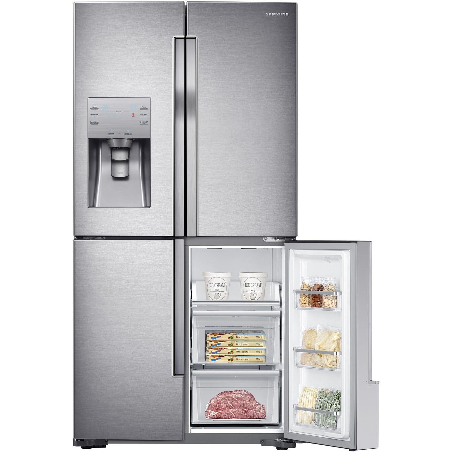 Refurbished Samsung RF56J9040SR 482 Litre American Fridge Freezer Stainless Steel