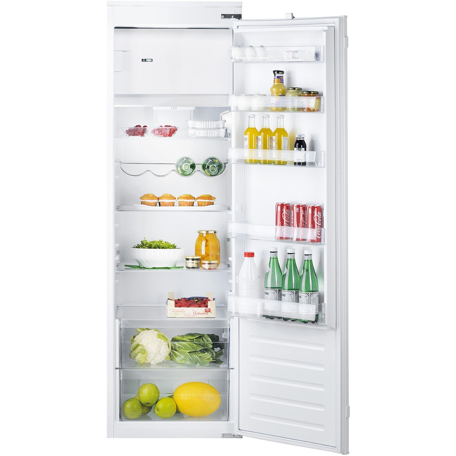 Refurbished Hotpoint HSZ18011UK Integrated 292 Litre Tall Fridge with Icebox