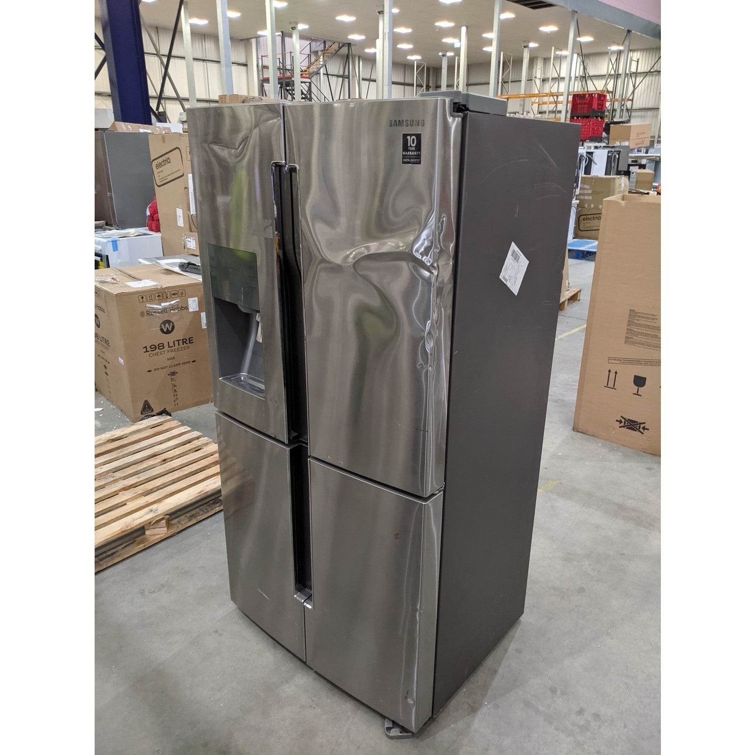 Refurbished Samsung RF56J9040SR 482 Litre American Fridge Freezer Stainless Steel