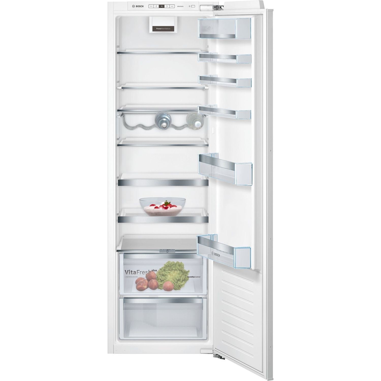 Refurbished Bosch Serie 6 KIR81AFE0G Integrated 319 Litre Tall Fridge