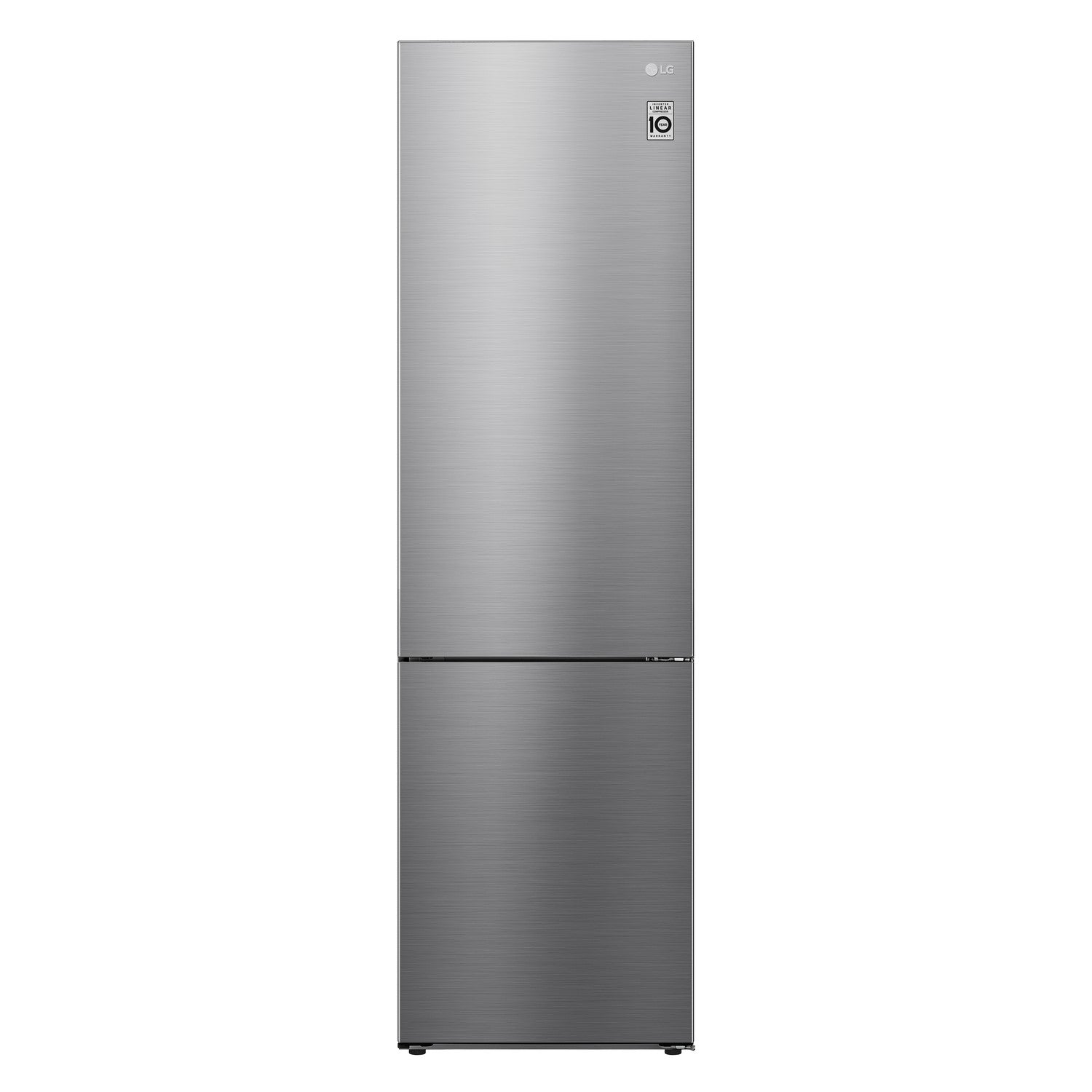 Refurbished LG GBB62PZGCC Freestanding 340 Litre 70/30 Fridge Freezer Shiny Steel 