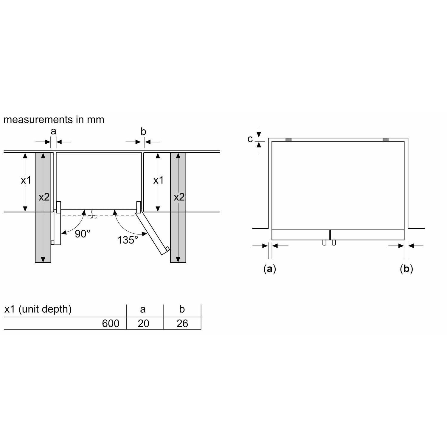 Refurbished Bosch Series 6 KAI93VIFPG 533 Litre American Fridge Freezer Stainless Steel 