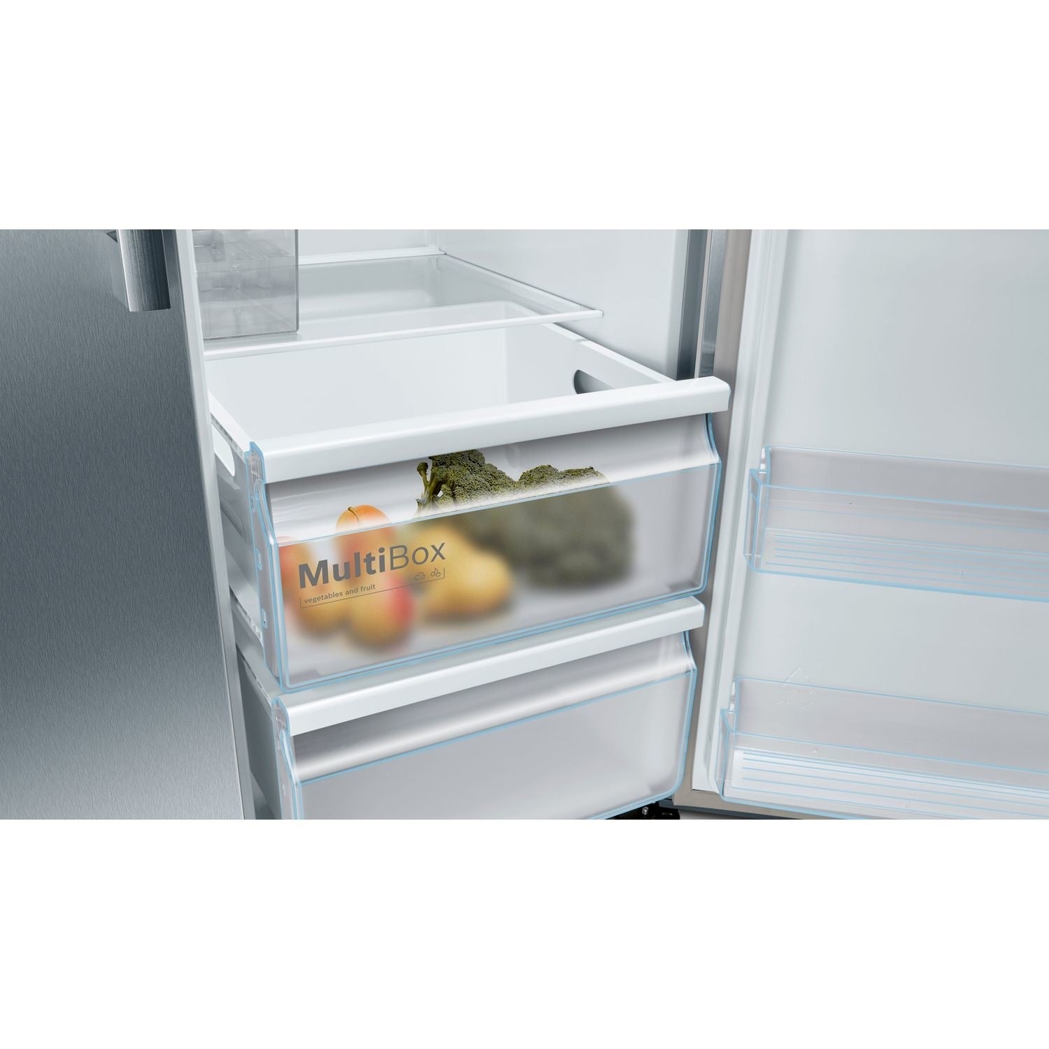 Refurbished Bosch Series 6 KAI93VIFPG 533 Litre American Fridge Freezer Stainless Steel 
