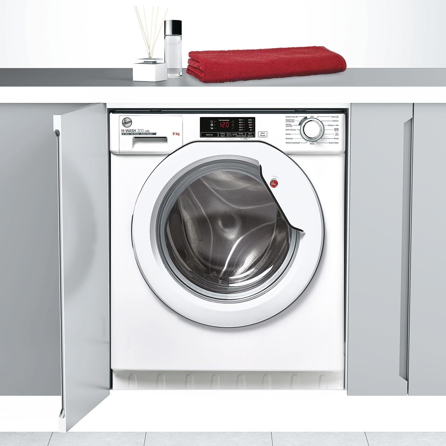 Hoover H-WASH 300 Lite 8kg 1400rpm Integrated Washing Machine