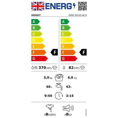 Indesit 6kg Wash 5kg Dry 1200rpm Freestanding Washer Dryer - White