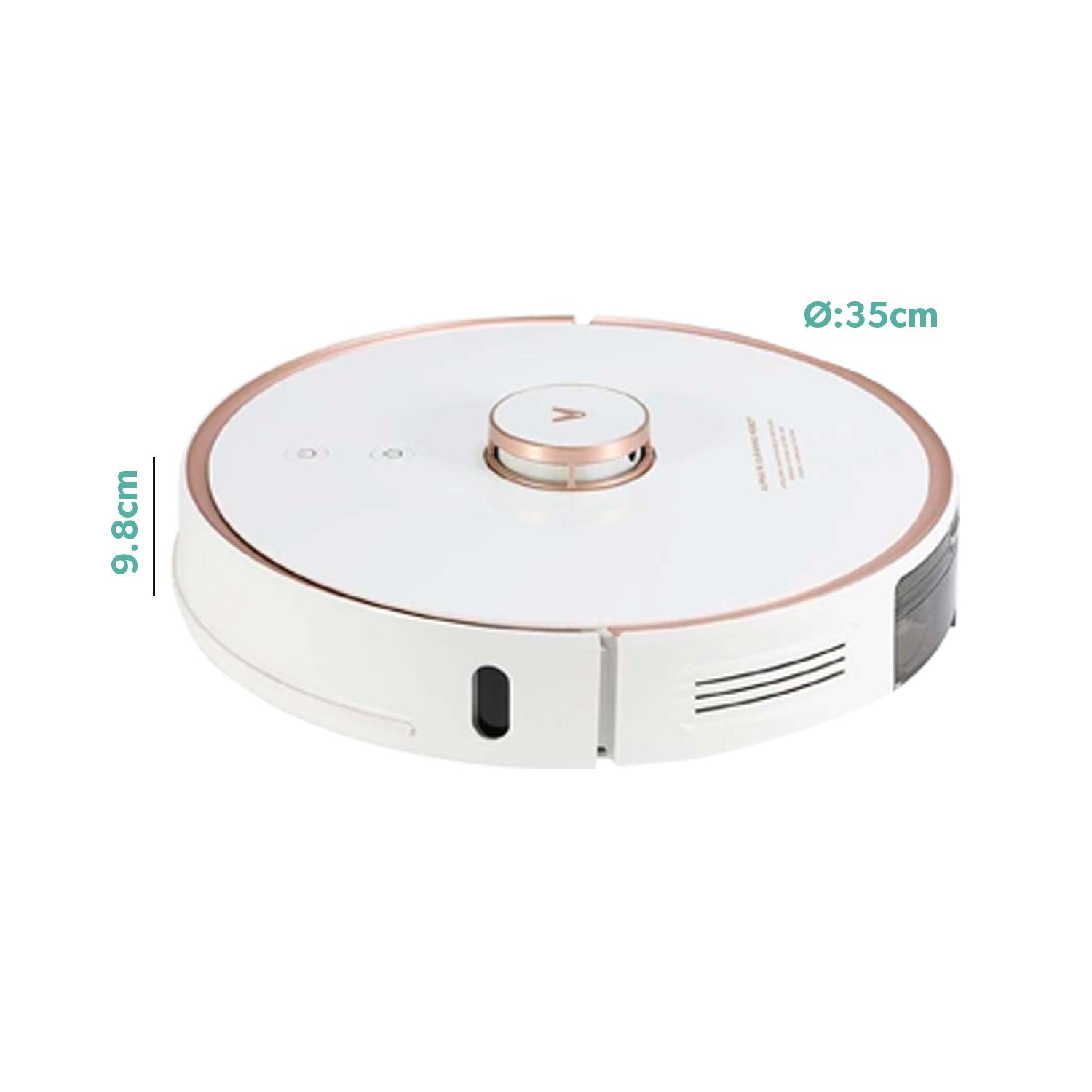 Refurbished Viomi S9 Pet Robot Vacuum Cleaner 2700Pa with Dust Collector - Laser Navigation Great for Hair Carpets Hard Floor and Mopping