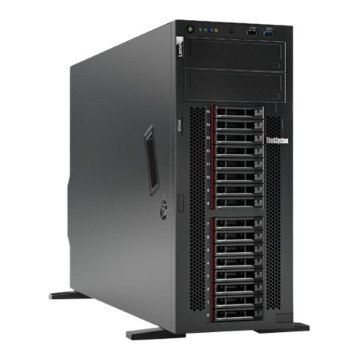 Lenovo ThinkSystem ST550 7X10 - Server - tower - 4U - 2-way - 1 x Xeon Silver 4208 / 2.1 GHz - RAM 32 GB - no HDD - Matrox G200 - GigE - no OS - monitor_ none