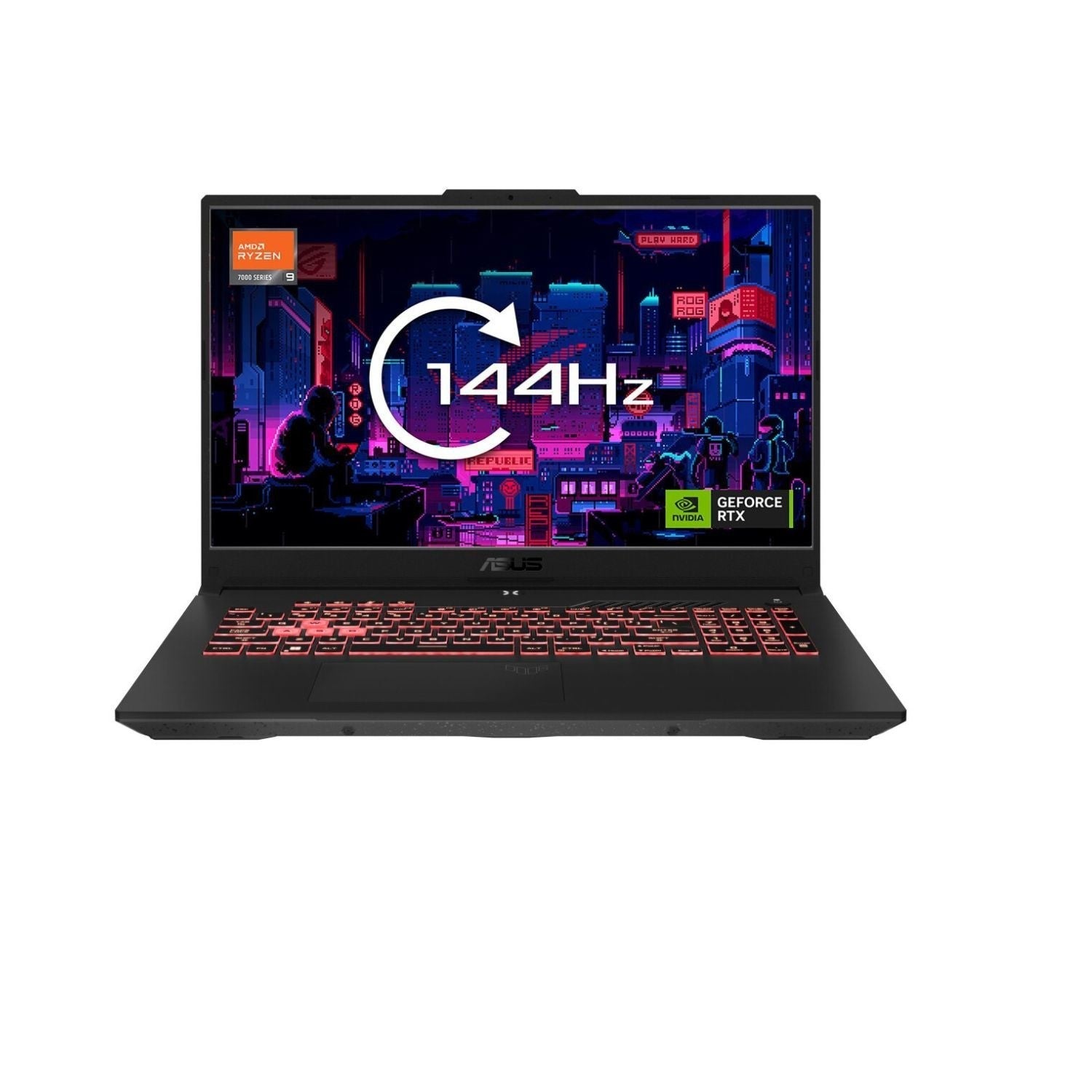 Asus TUF Gaming A17 AMD Ryzen 9 16GB 512GB RTX 4070 144Hz FHD 17.3 Inch Windows 11 Home Gaming Laptop