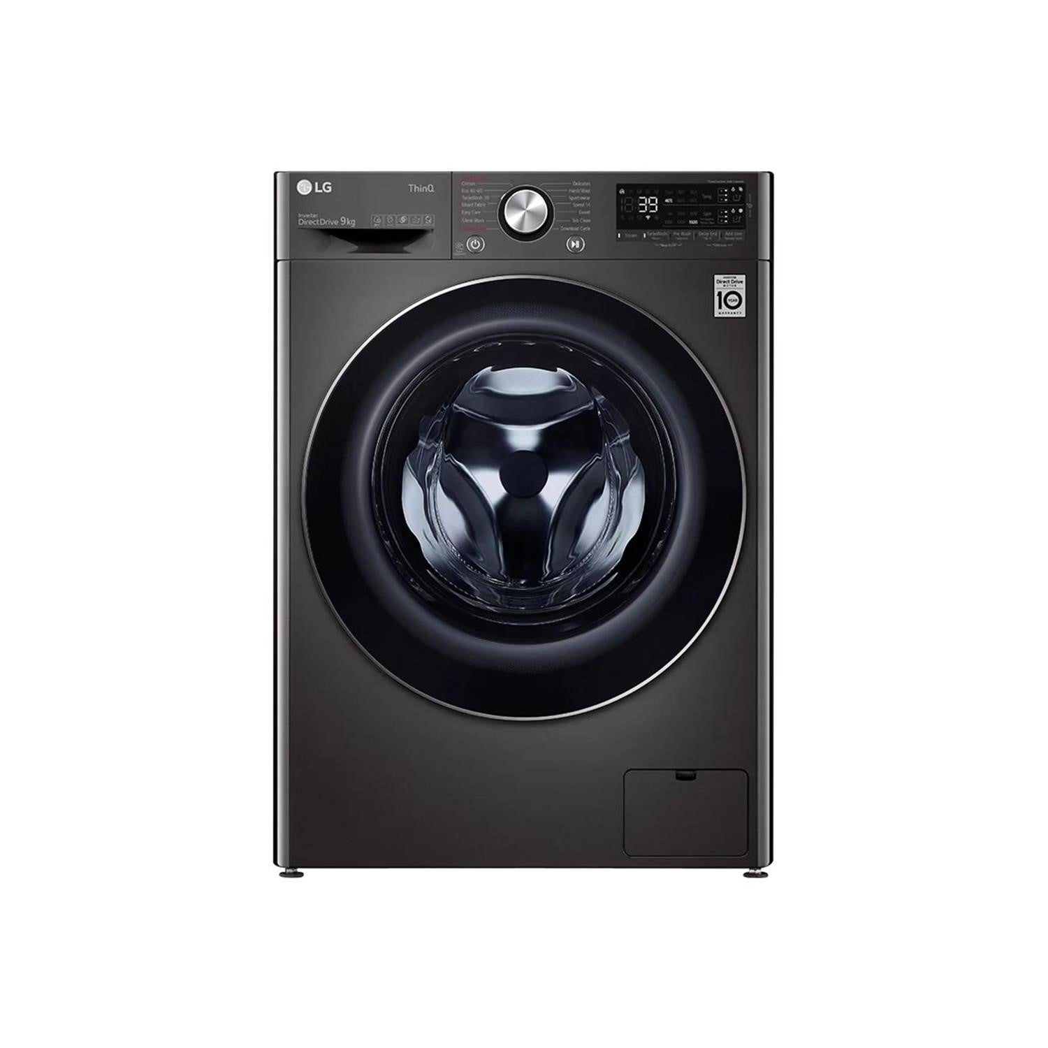 Refurbished LG TurboWash 360 F6V909BTSA Freestanding 9KG 1600 Spin Washing Machine Black