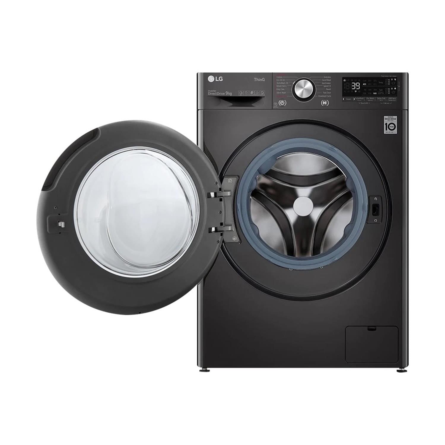 Refurbished LG TurboWash 360 F6V909BTSA Freestanding 9KG 1600 Spin Washing Machine Black