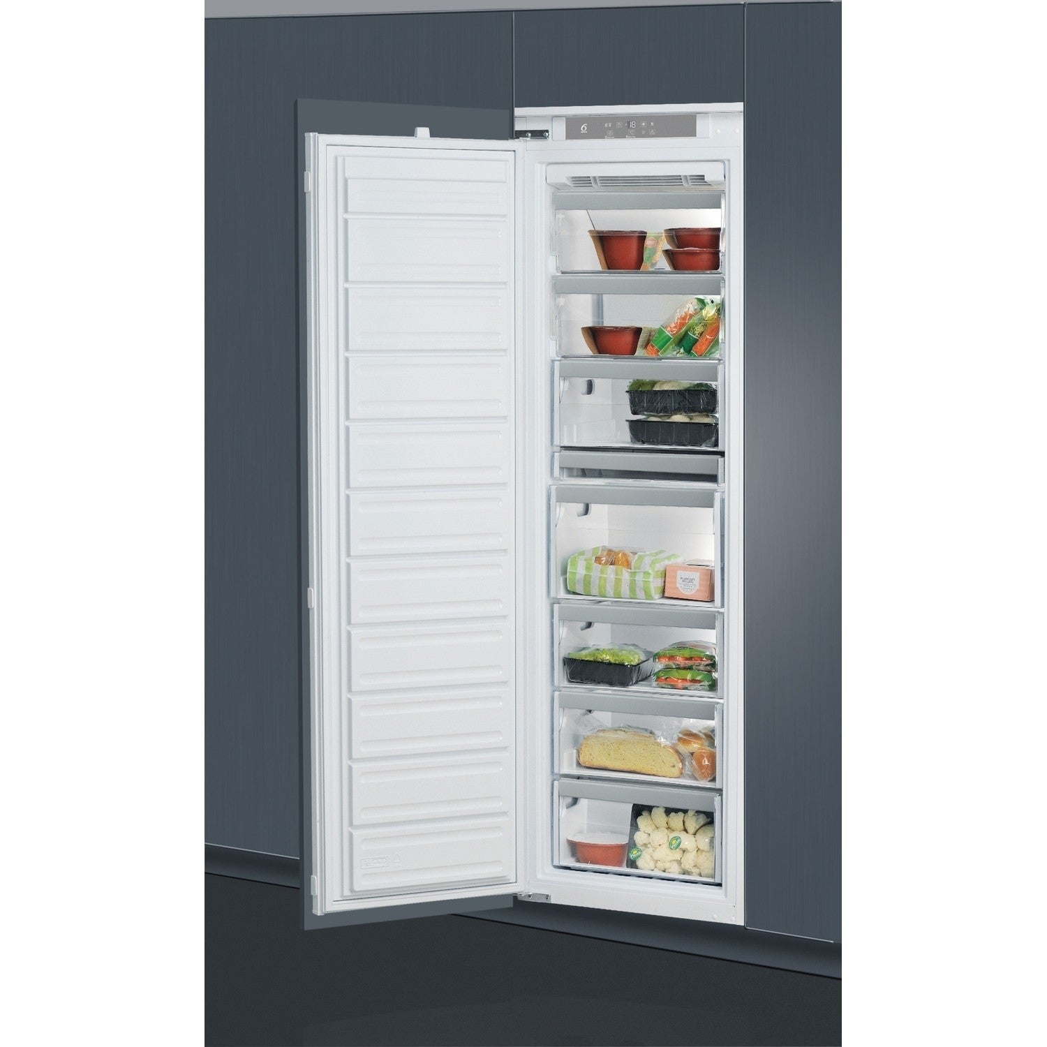 Whirlpool 209 Litre In-column Integrated Freezer - White