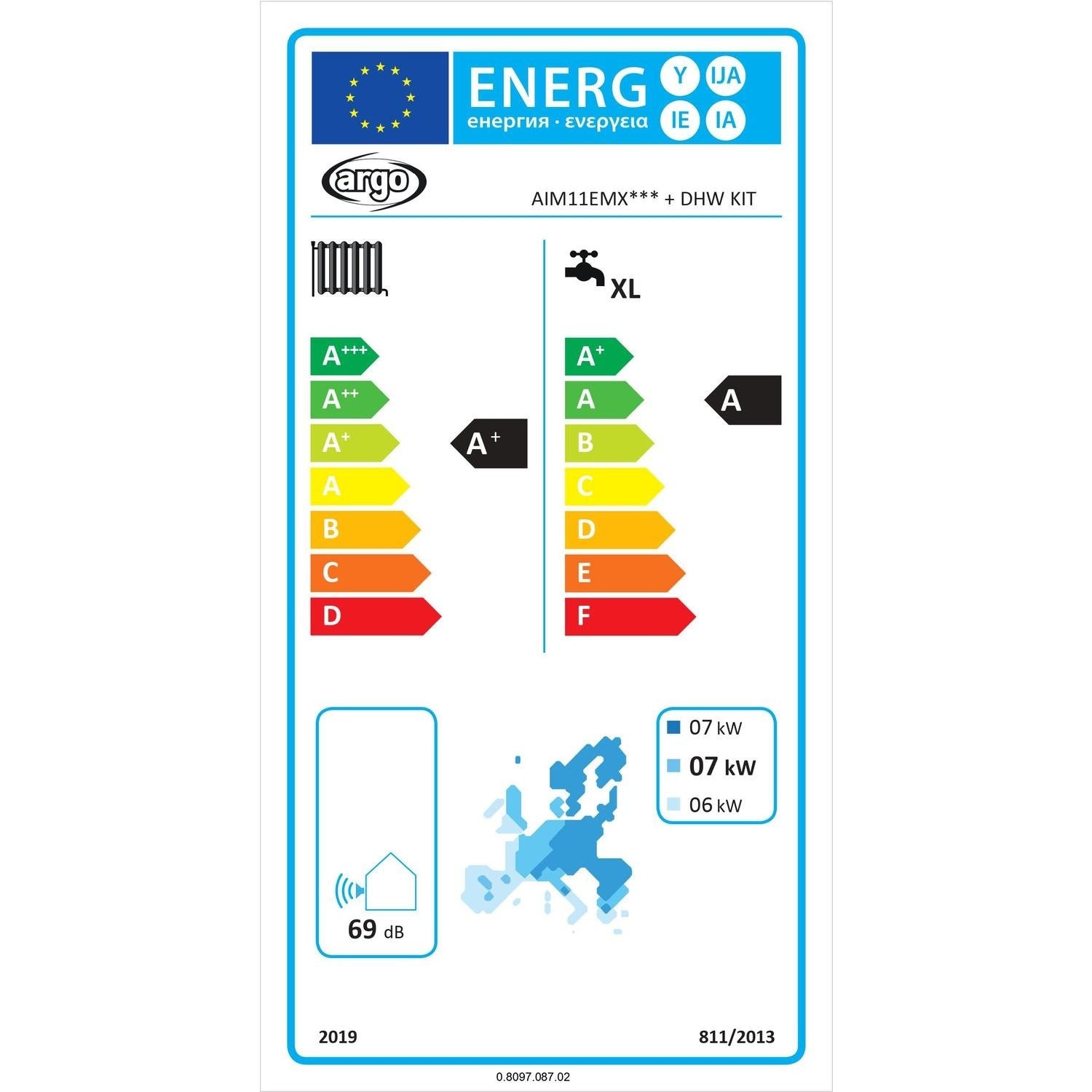 Argo Domestic 11 KW Air-To-Water Heat Pump - Underfloor or Central Heating