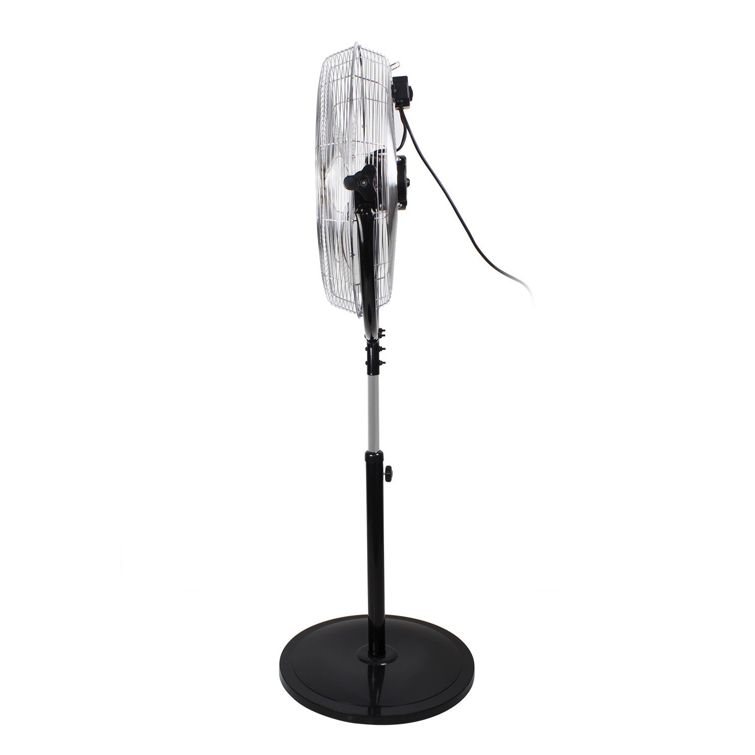 electriQ 20 Inch High Velocity Pedestal Fan - Black