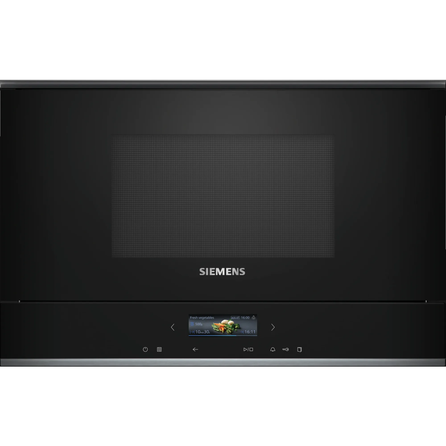 Siemens BF722L1B1B iQ700 Built-In 900W Microwave with Grill - Black