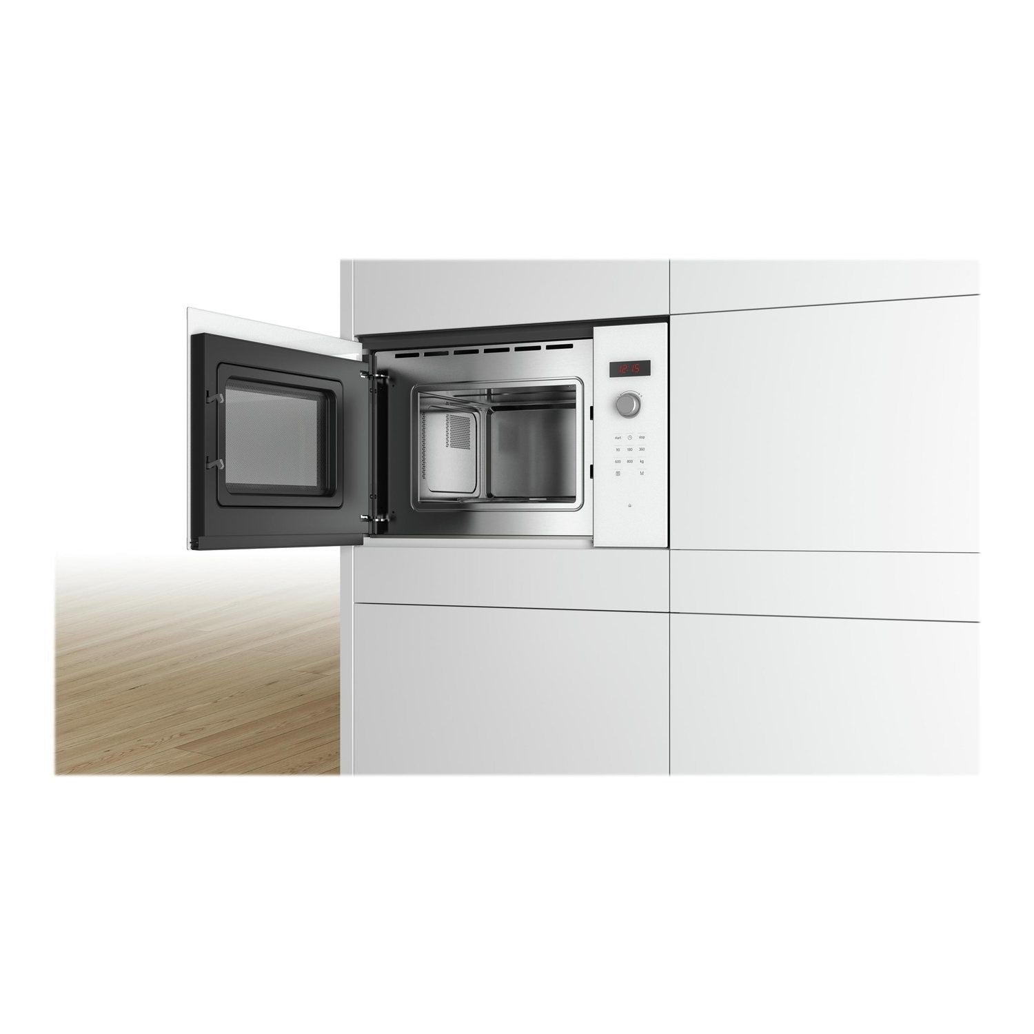 Bosch BFL523MW0B Serie 4 20L 800W Built-in Microwave - White