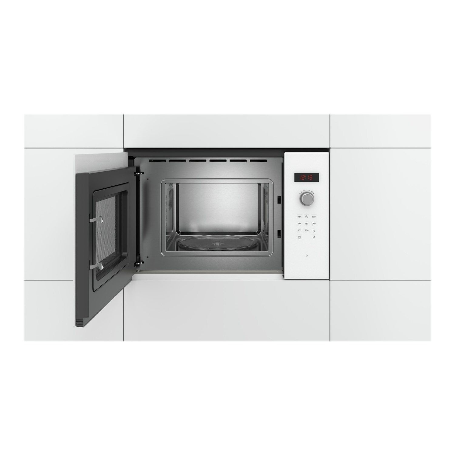 Bosch BFL523MW0B Serie 4 20L 800W Built-in Microwave - White