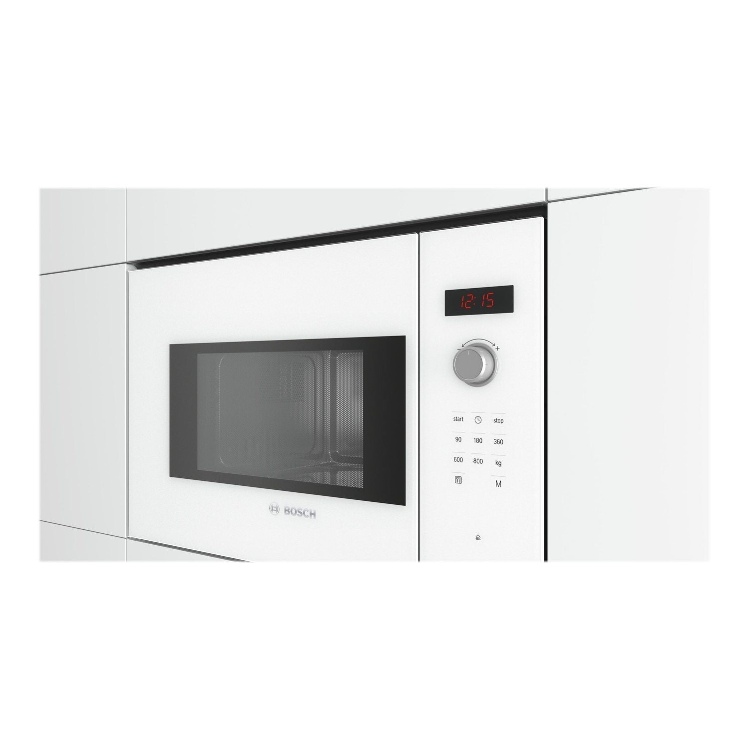 Bosch BFL523MW0B Serie 4 20L 800W Built-in Microwave - White
