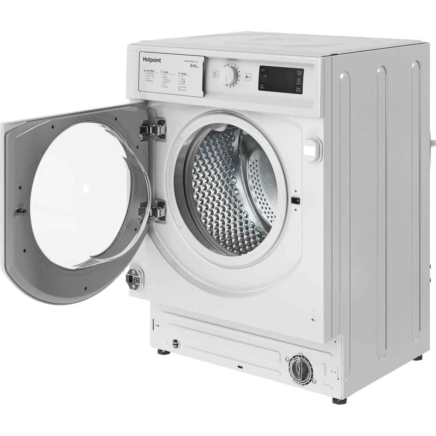 Refurbished Hotpoint BIWDHG861484UK Integrated 8/6KG 1400 Spin Washer Dryer