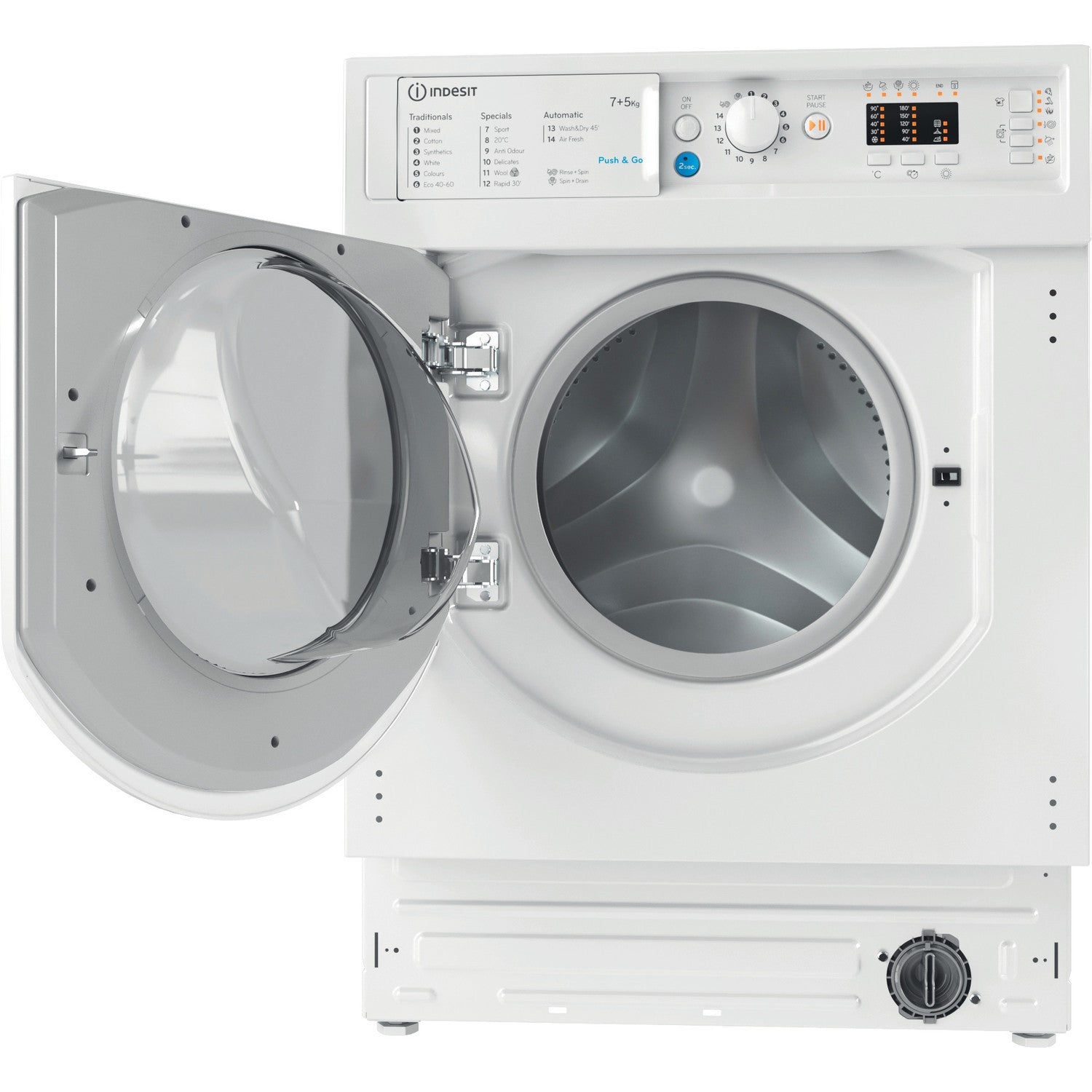 Indesit Push&Go 7kg Wash 5kg Dry Integrated Washer Dryer