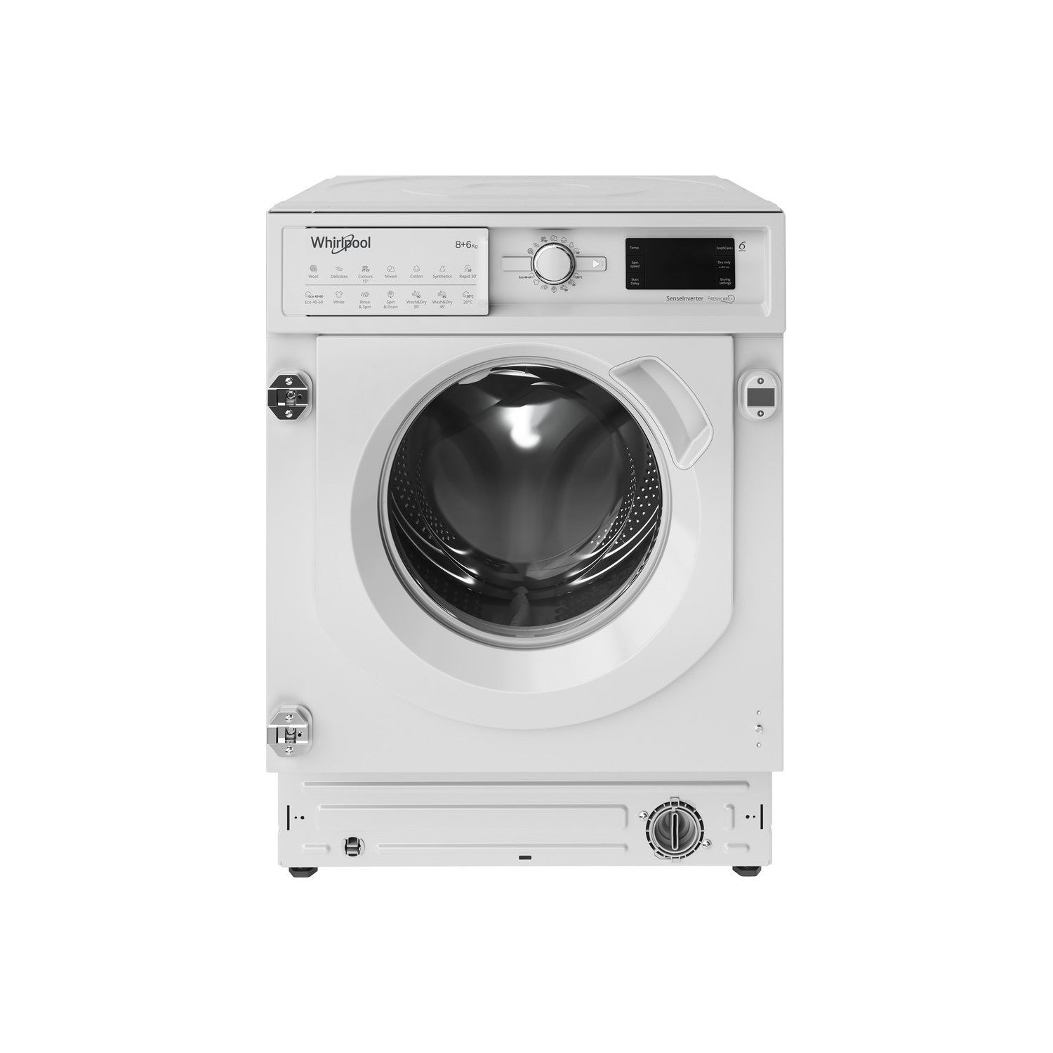 Whirlpool 8kg Wash 6kg Dry 1400rpm Integrated Washer Dryer - White