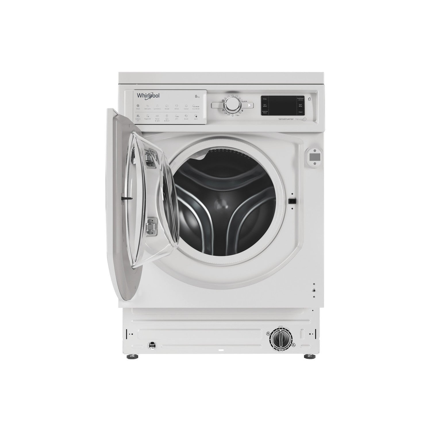 Whirlpool 8kg 1400rpm Integrated Washing Machine - White