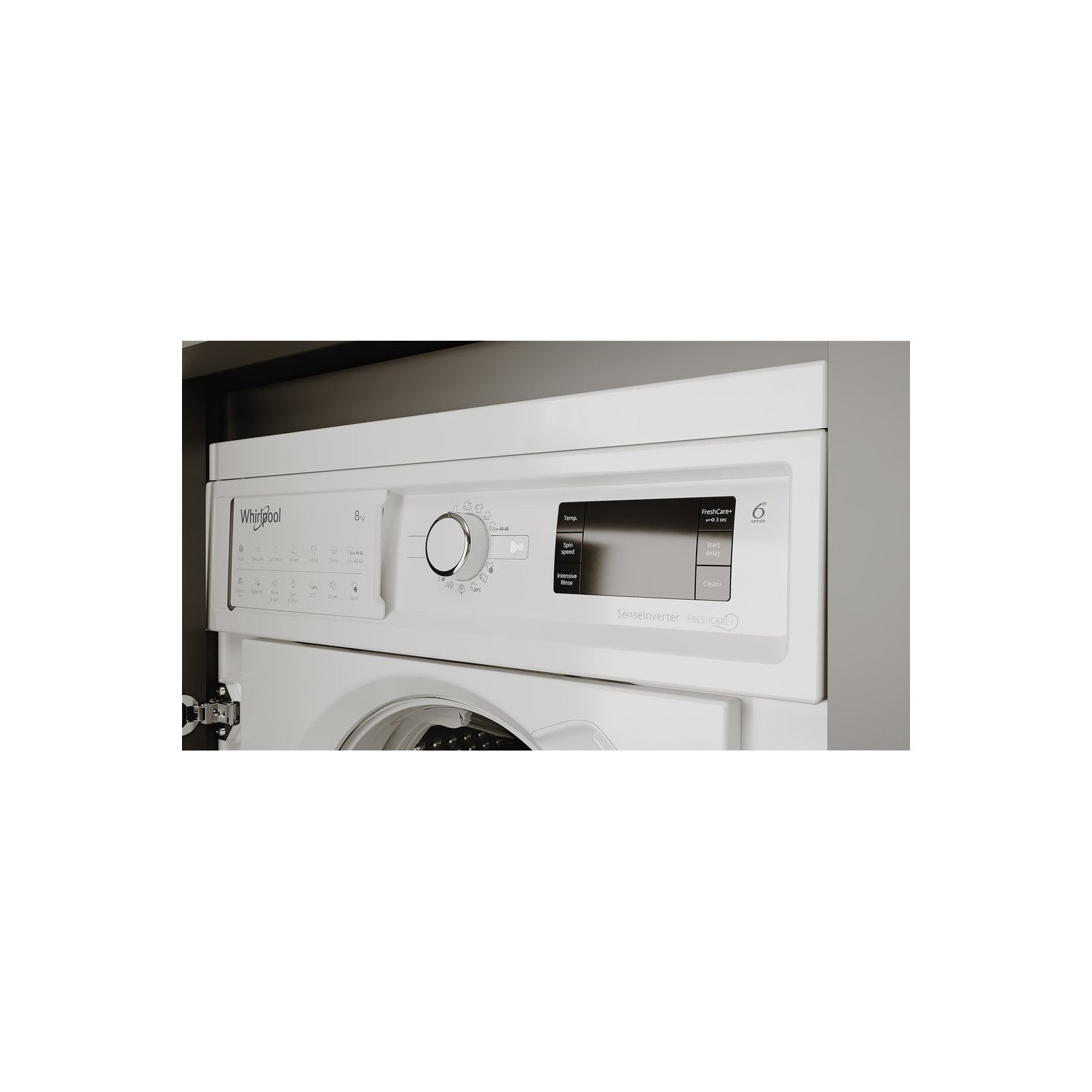 Whirlpool 8kg 1400rpm Integrated Washing Machine - White