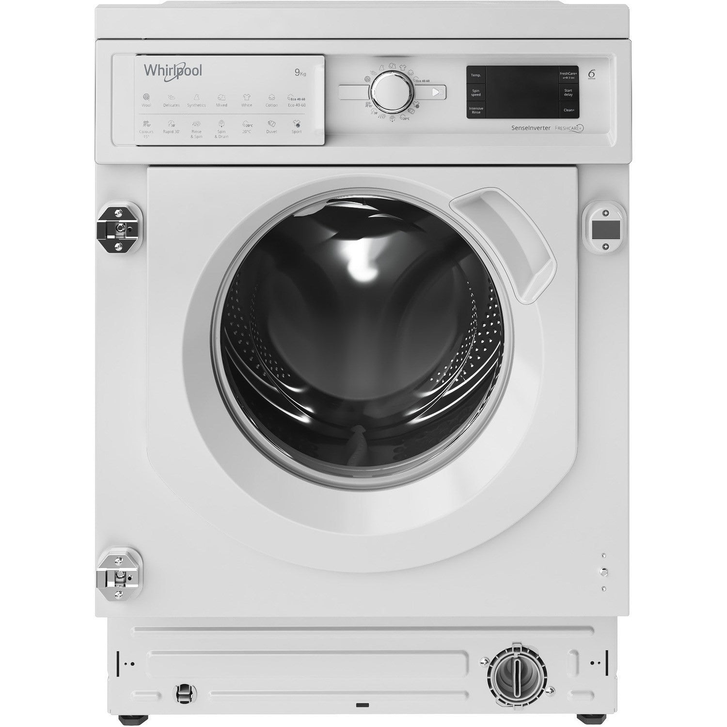 Whirlpool 9kg 1400rpm Integrated Washing Machine - White