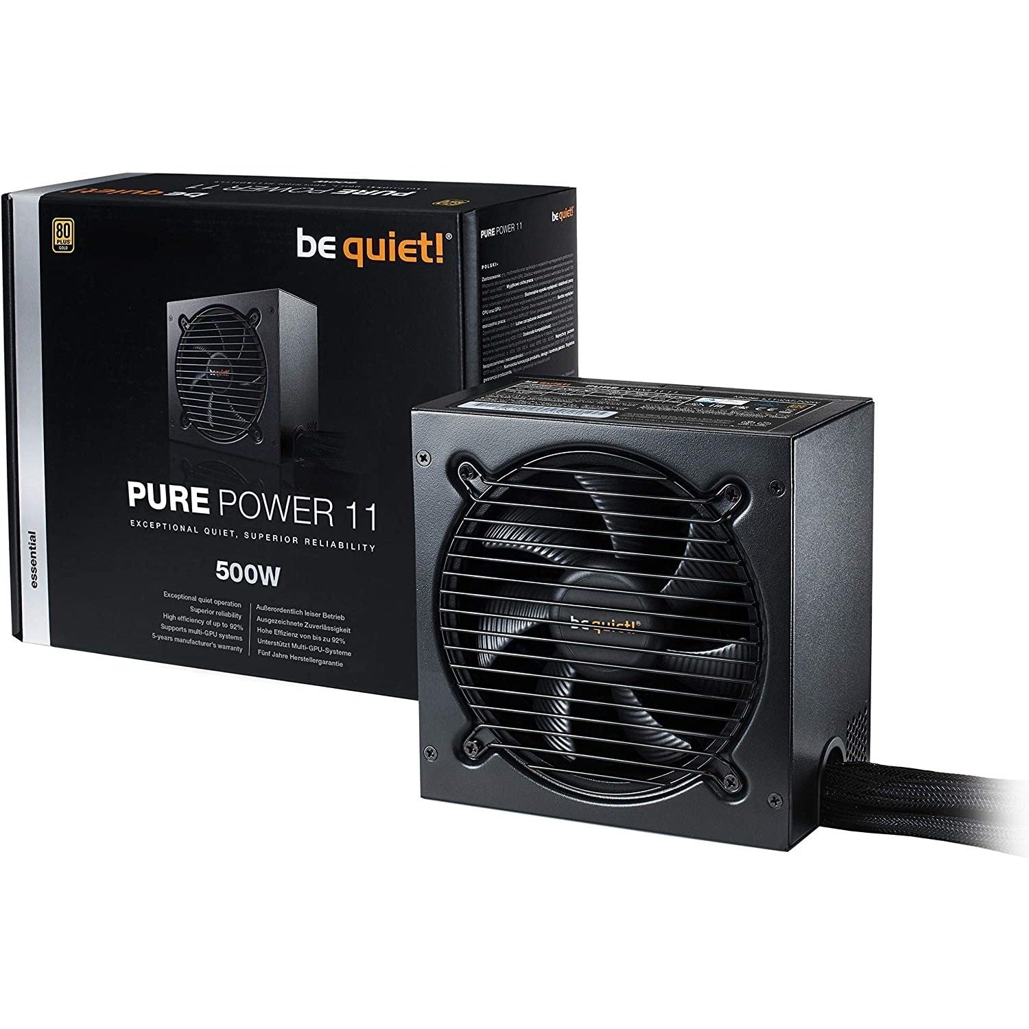 Be Quiet Pure Power 500W Fully Wired 80+ Gold Power Supply