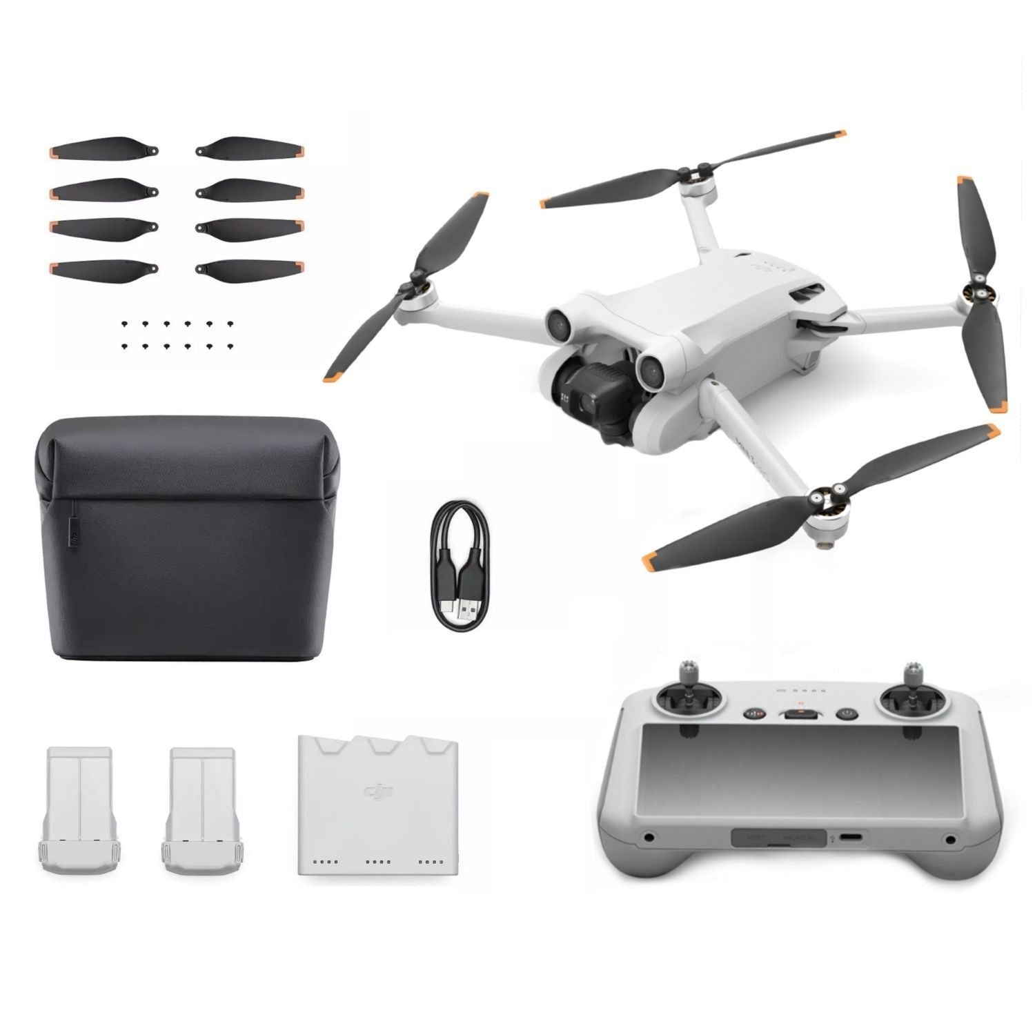 DJI Mini 3 Pro Drone with RC-1 Controller and DJI Mini 3 Pro Fly More Kit