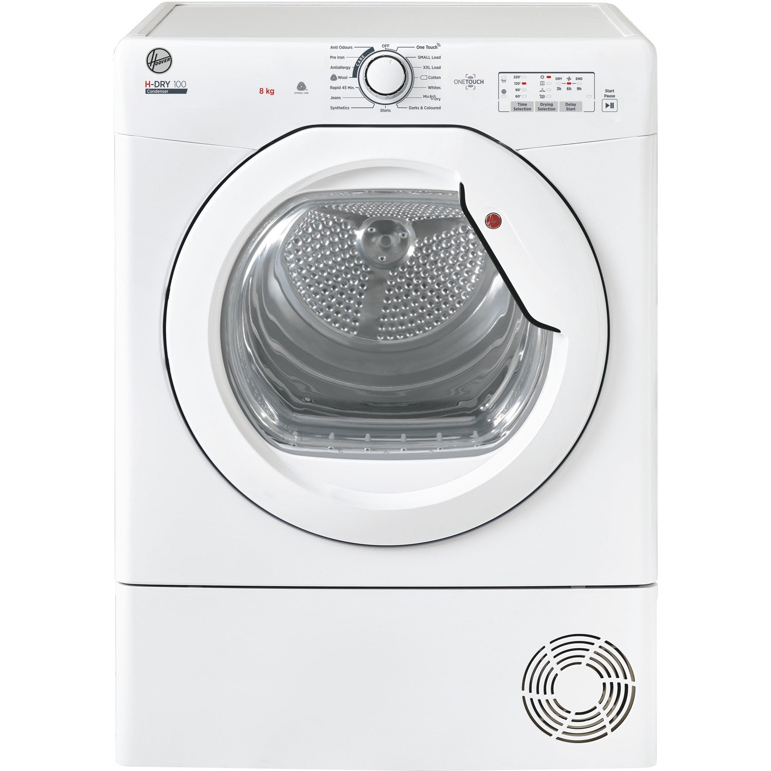 Hoover 8kg Freestanding Condenser Tumble Dryer- White 