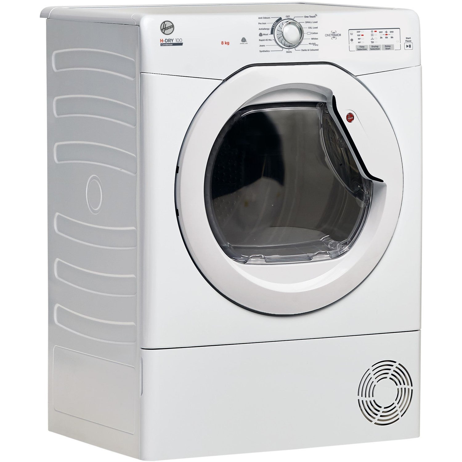 Hoover 8kg Freestanding Condenser Tumble Dryer- White 