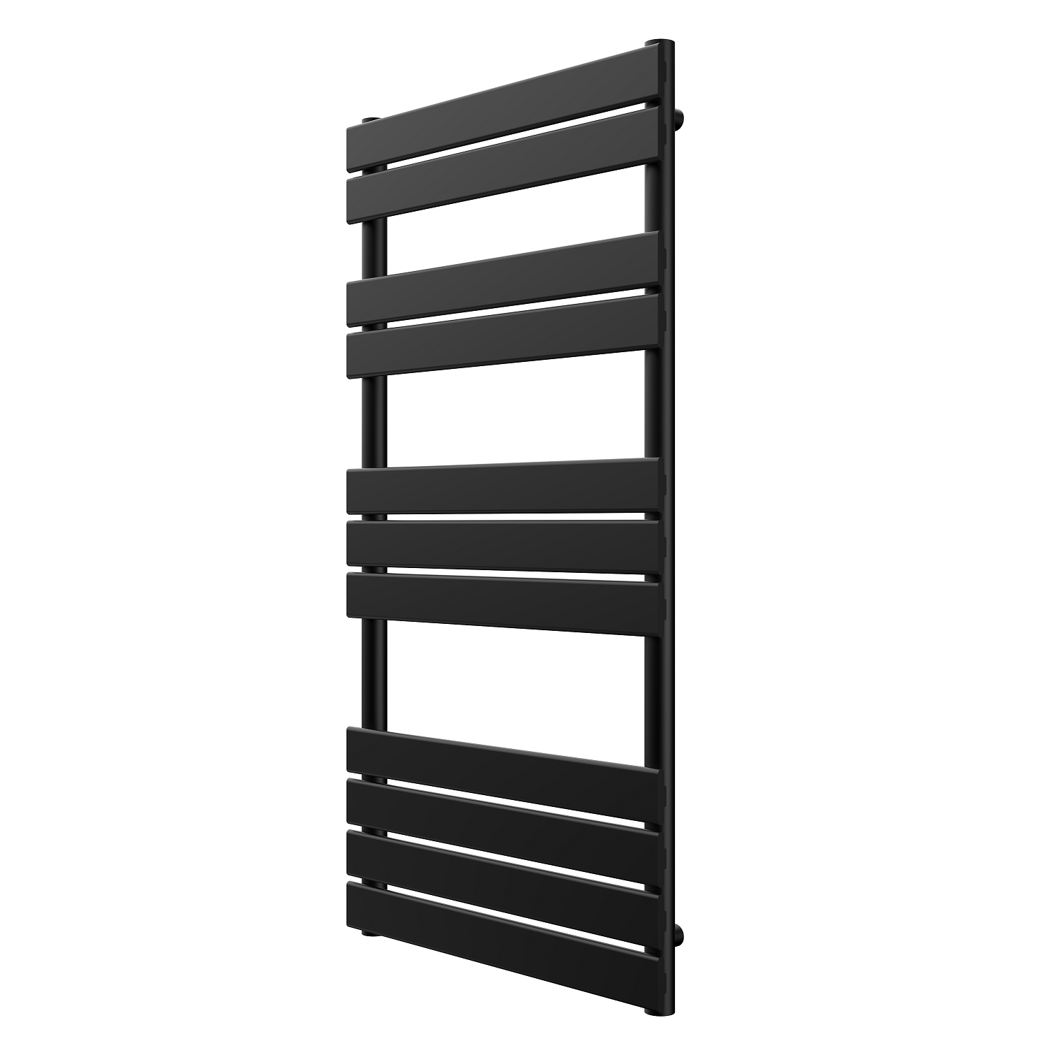 Black Towel Radiator 1200 x 450mm - Tundra