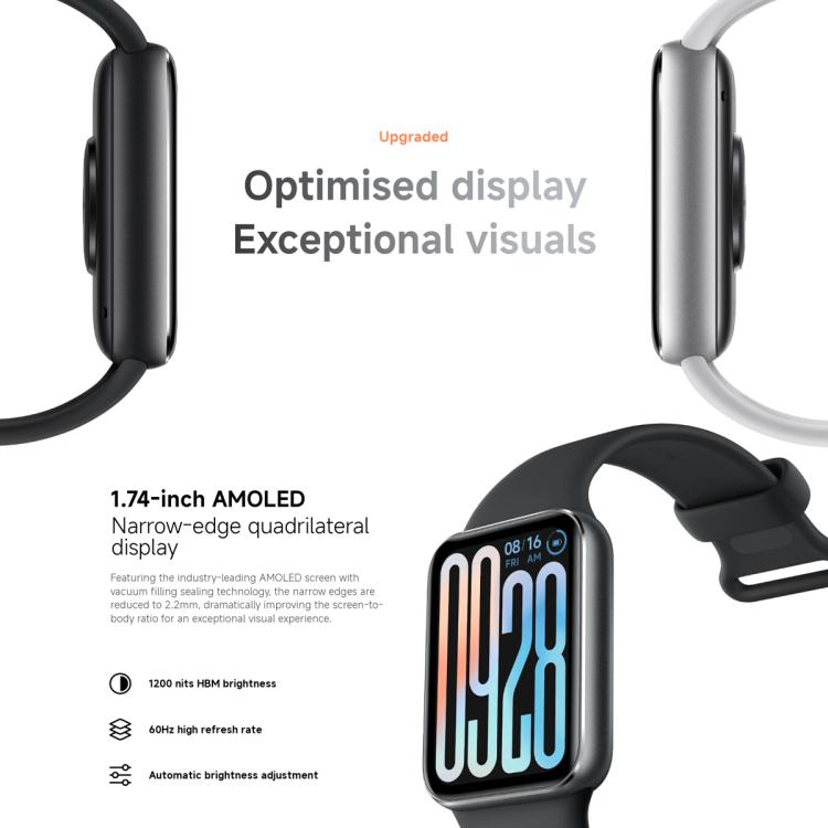 Original Xiaomi Smart Band 9 Pro Global 1.74 inch AMOLED Screen 5ATM Waterproof Smart Watch, Support Blood Oxygen / Heart Rate Monitor, Smart Band 9 Pro Global Pink, Smart Band 9 Pro Global Silver