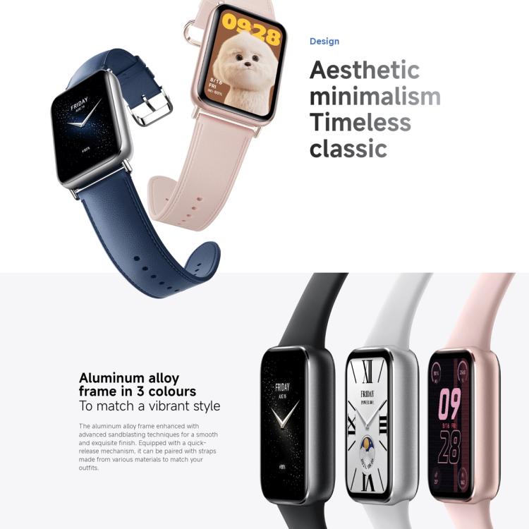 Original Xiaomi Smart Band 9 Pro Global 1.74 inch AMOLED Screen 5ATM Waterproof Smart Watch, Support Blood Oxygen / Heart Rate Monitor, Smart Band 9 Pro Global Pink, Smart Band 9 Pro Global Silver