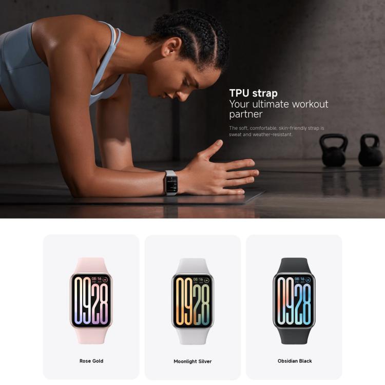 Original Xiaomi Smart Band 9 Pro Global 1.74 inch AMOLED Screen 5ATM Waterproof Smart Watch, Support Blood Oxygen / Heart Rate Monitor, Smart Band 9 Pro Global Pink, Smart Band 9 Pro Global Silver