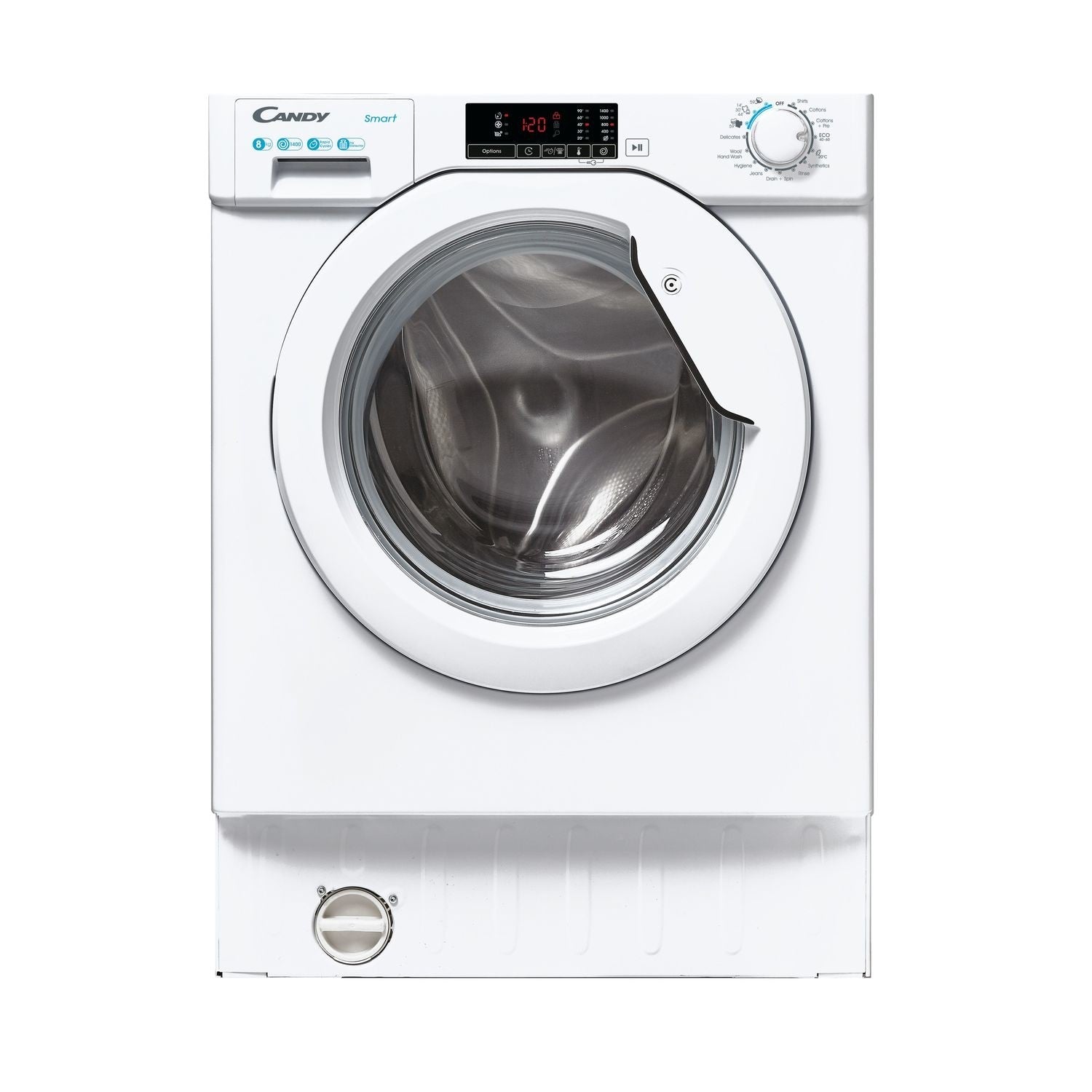 Candy 8kg 1400rpm Integrated Washing Machine - White