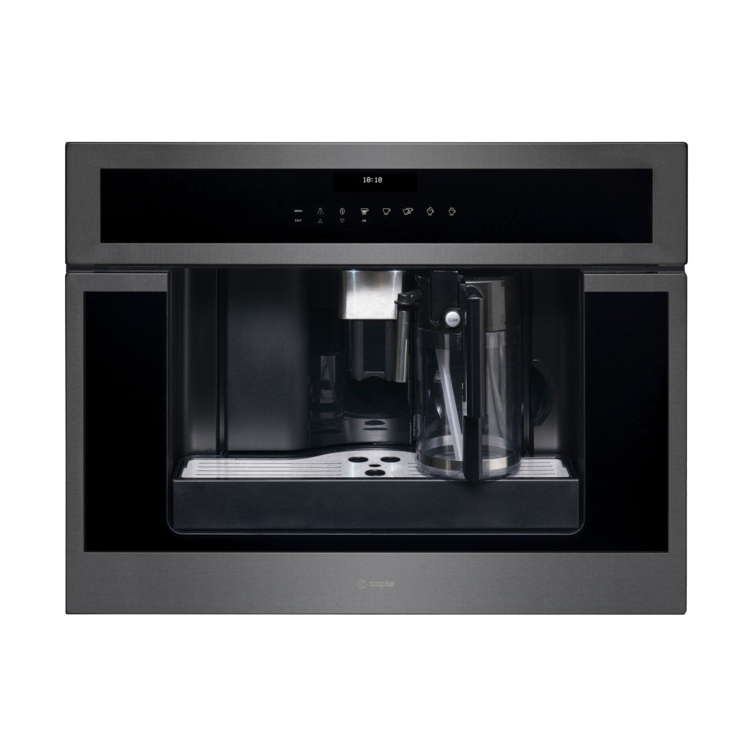 Caple CM465GM Fully Automatic Built-in Coffee Machine - Gunmetal Grey