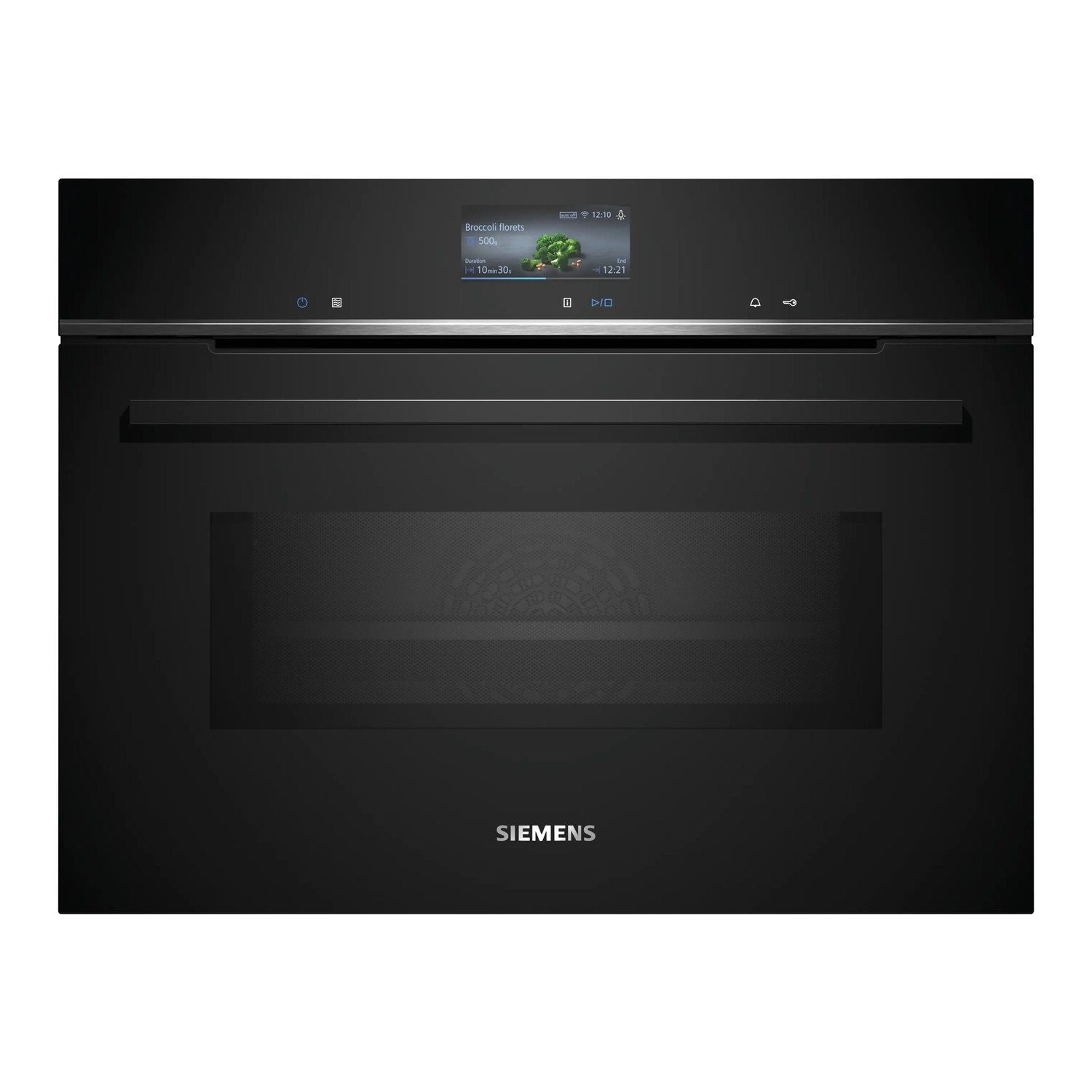 Siemens CM776G1B1B iQ700 Built-In 45L Combination Microwave Oven with Catalytic Cleaning - Black