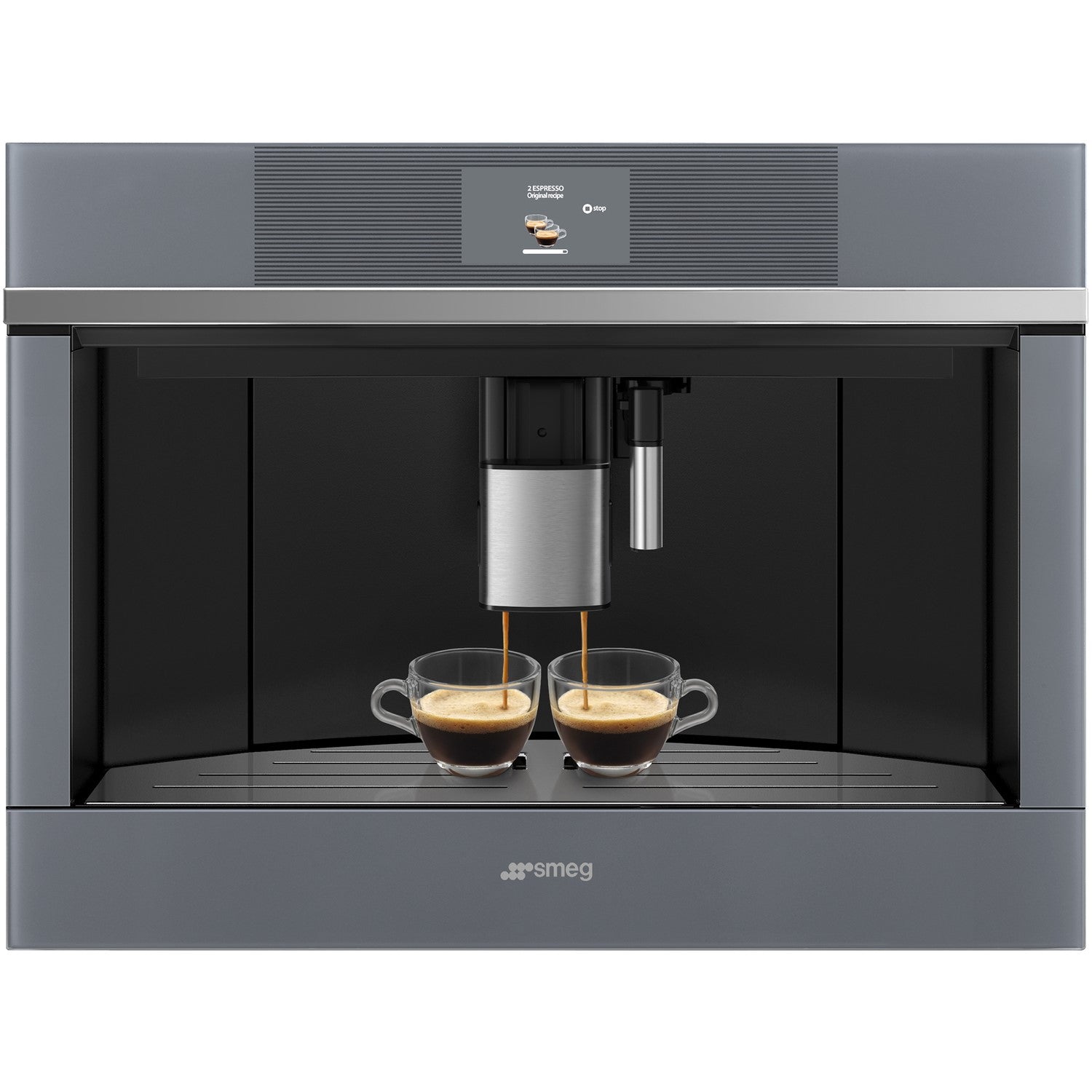 Smeg CMS4104S Linea Built-in Automatic Coffee Machine - Silver