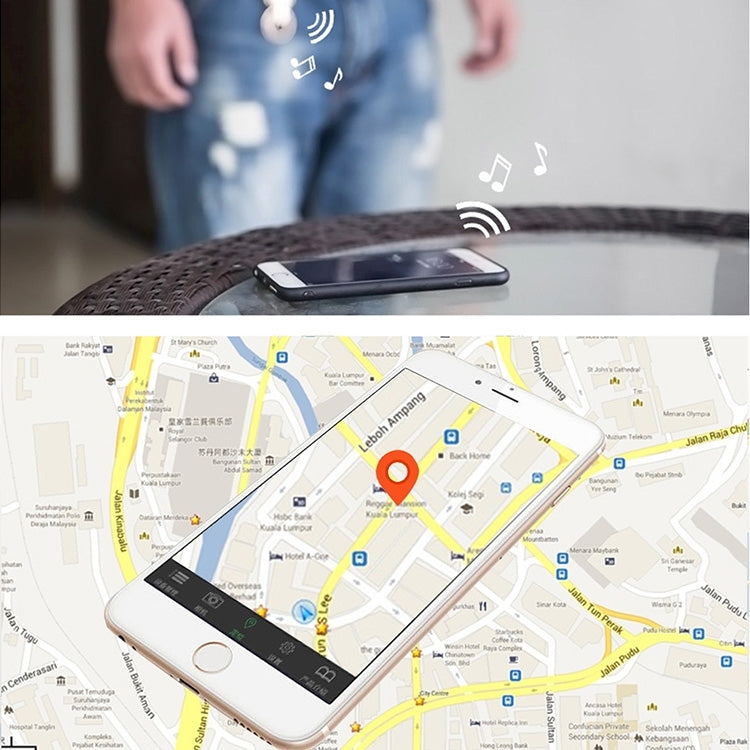 R2 Smart Wireless Bluetooth V4.0 Tracker Finder Key Buckle Anti- lost Alarm Locator Tracker, Locator Tracker